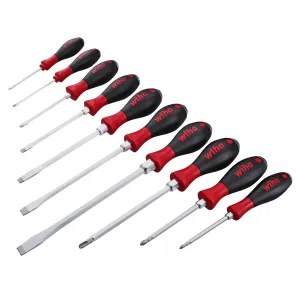 10 Piece SoftFinish XHeavy Duty Slotted and Phillips Screwdriver Set