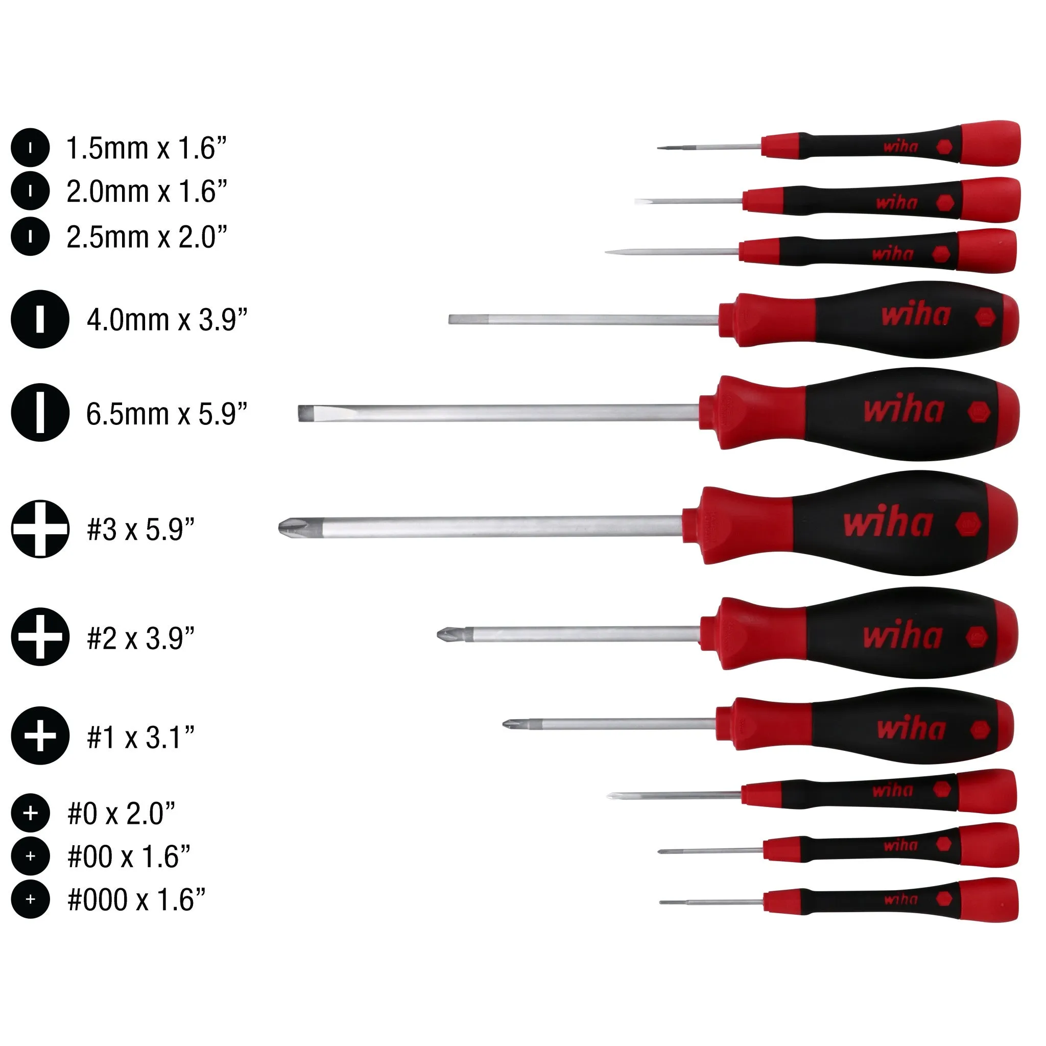 11 Piece SoftFinish and PicoFinish Precision Screwdriver Driver Set