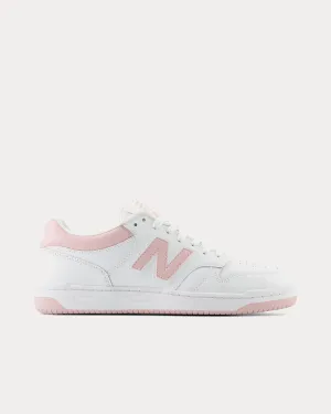480 White / Orb Pink Low Top Sneakers