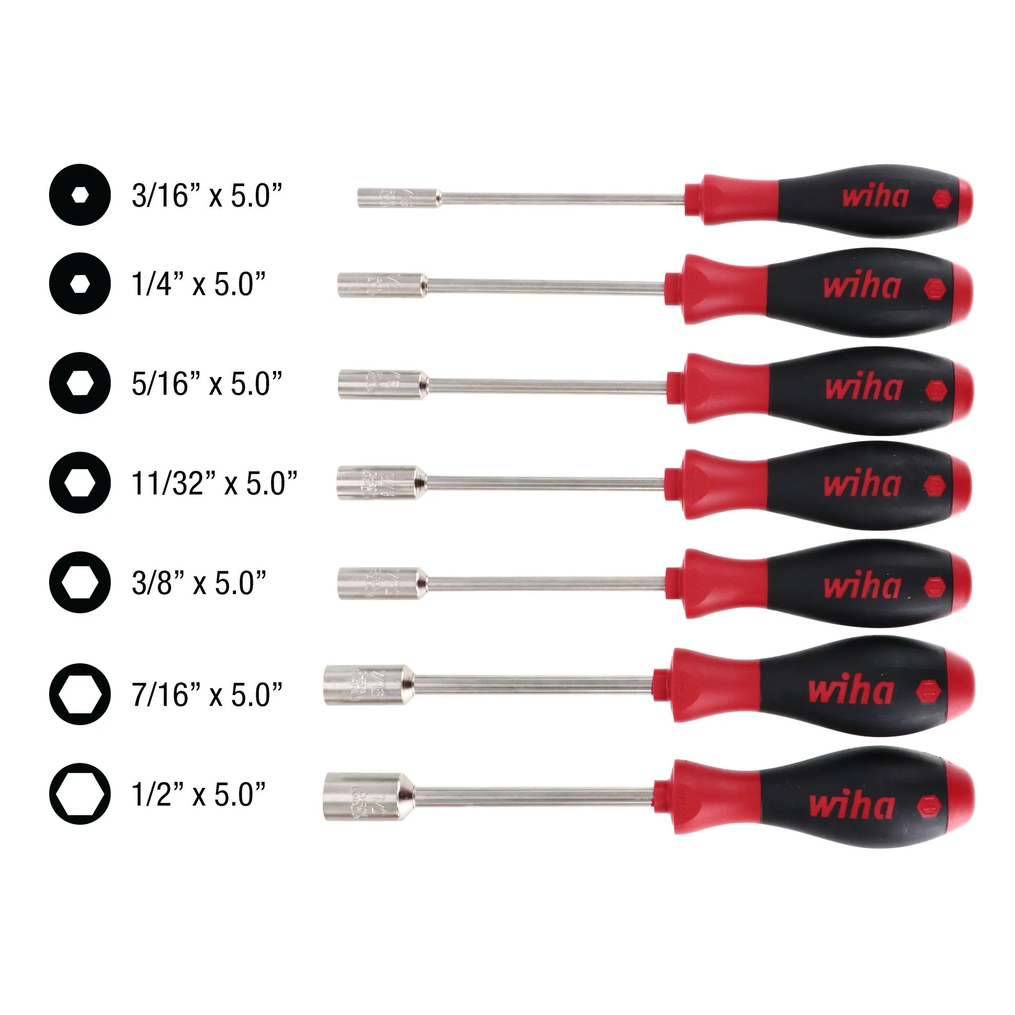 7 Piece SoftFinish Nut Driver Set - Inch