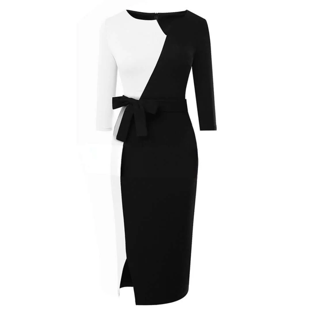 Asymmetrical Bodycon Dress: Chic & Sophisticated