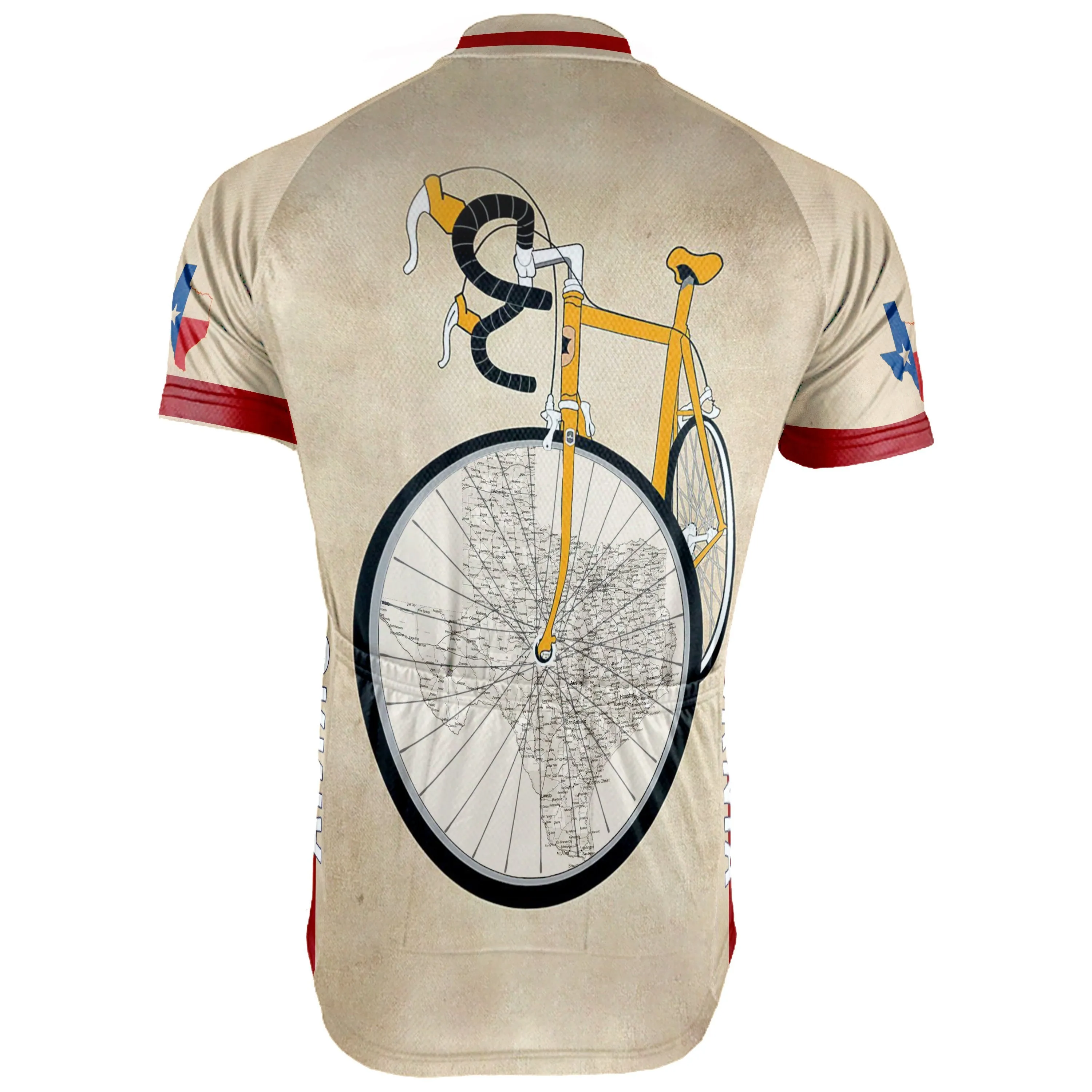 Awesome Texas Short Sleeve Cycling Jersey for Men