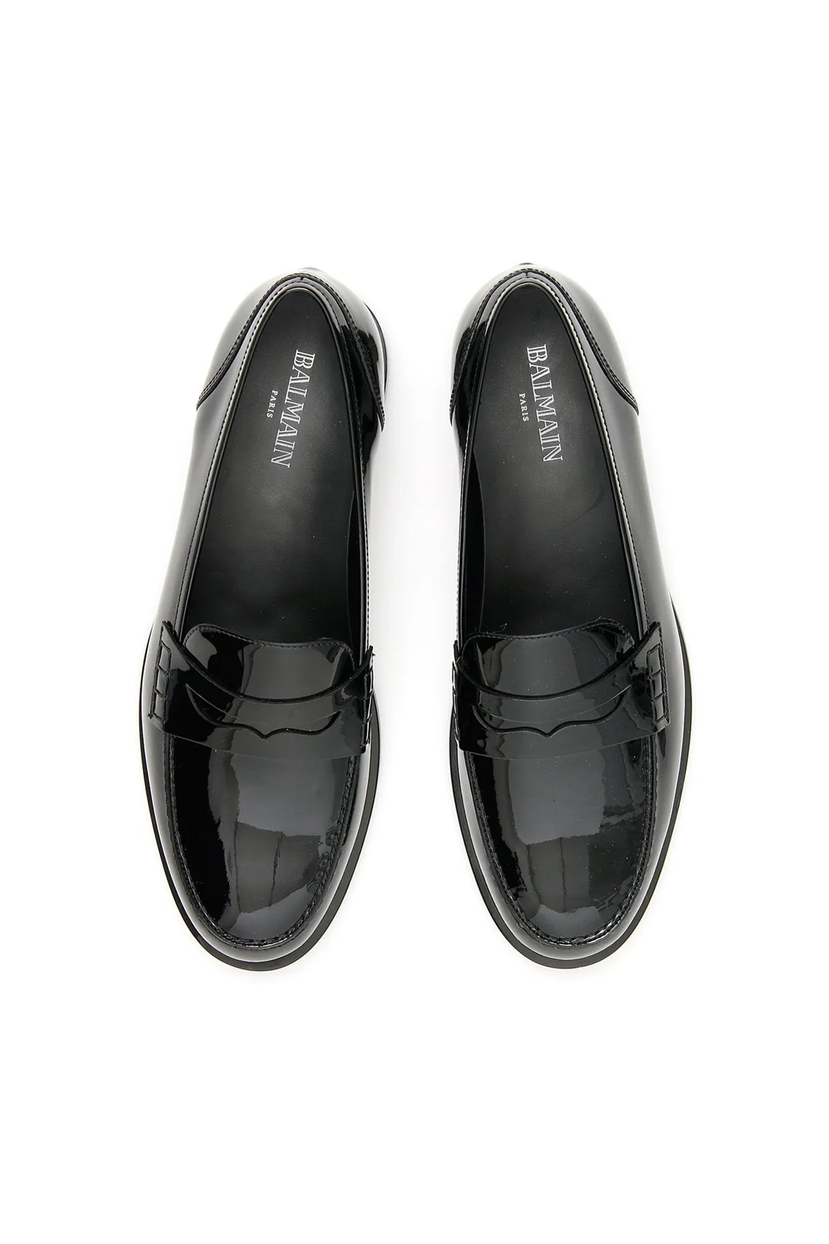 Balmain Mirror-Effect Loafers