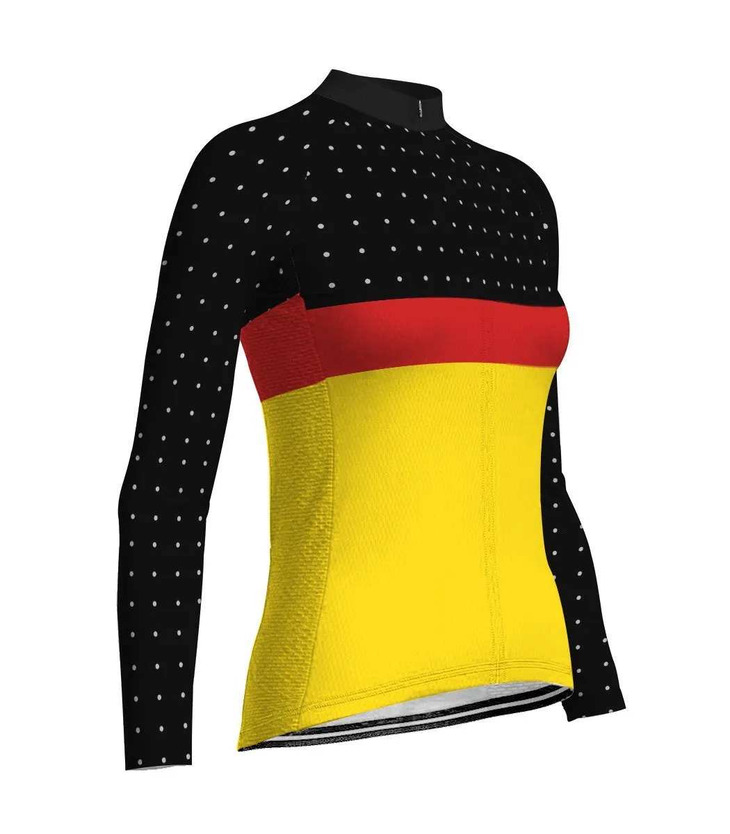 Belgium Long Sleeve Cycling Jersey for Women