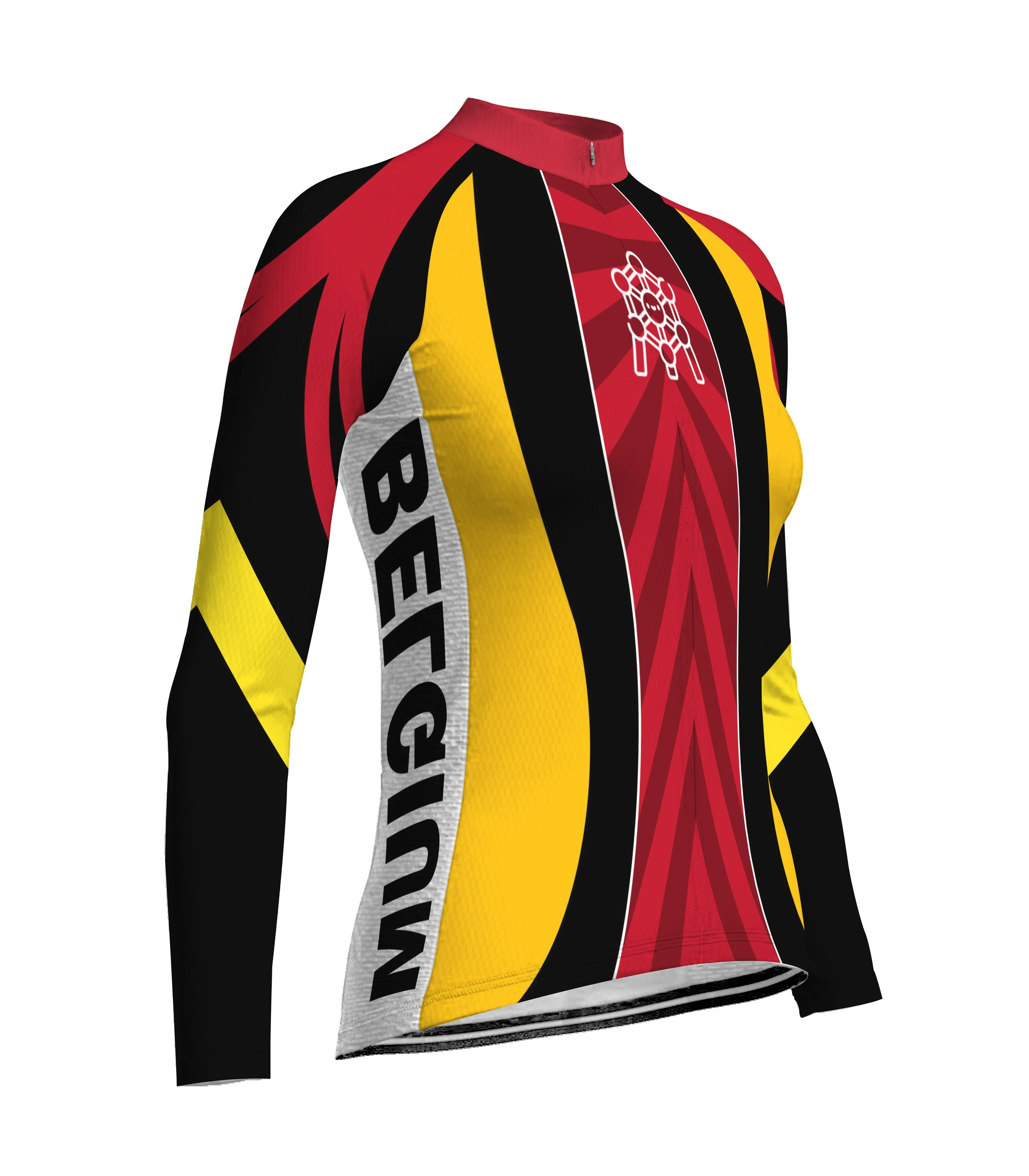 Belgium Long Sleeve Cycling Jersey for Women