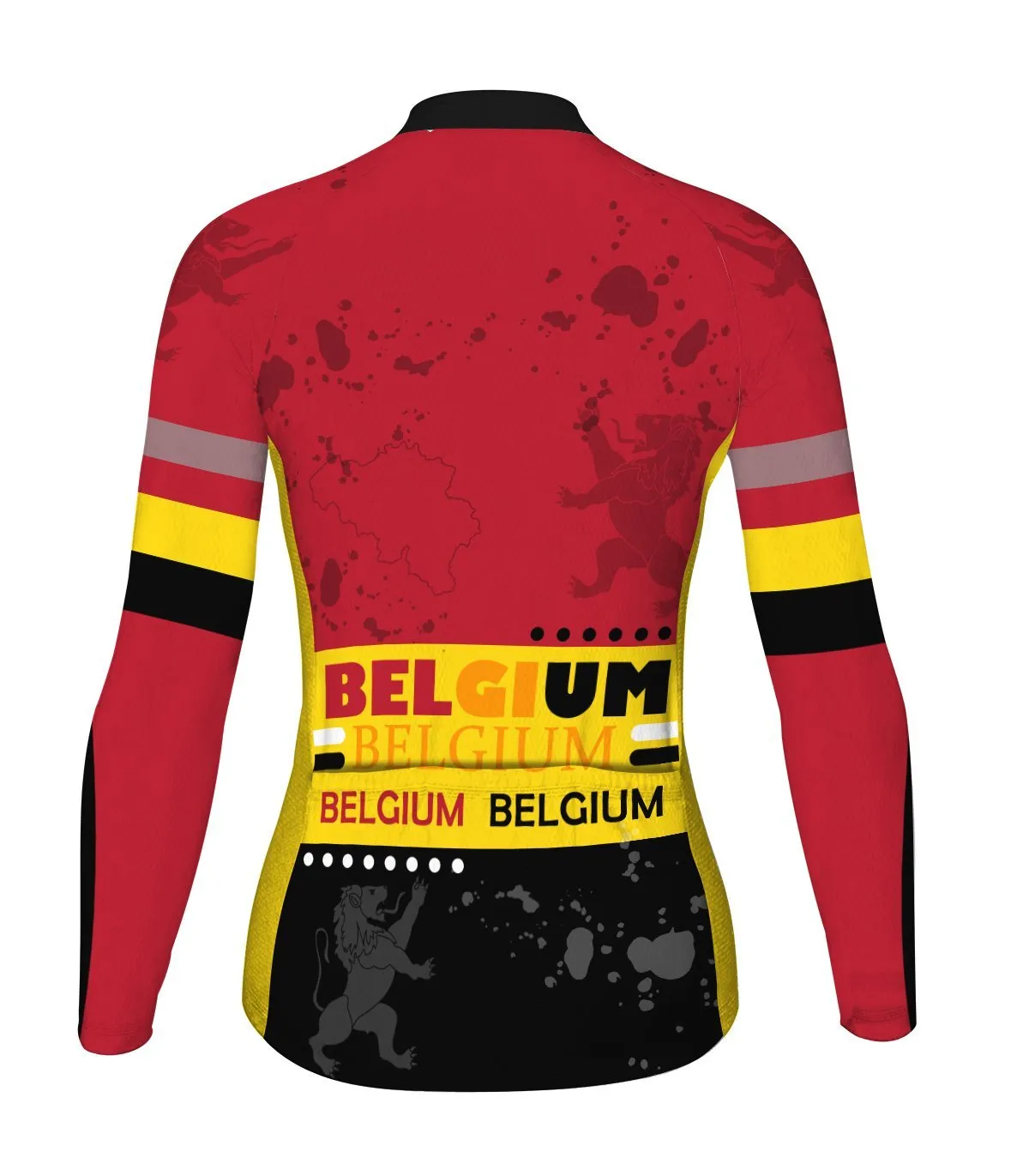 Belgium Long Sleeve Cycling Jersey for Women
