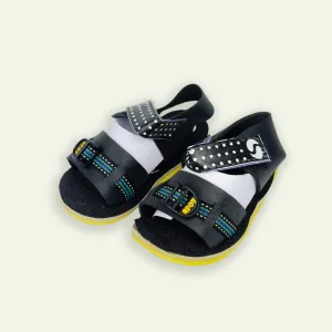 Boys Stylish Sandals Yellow & Black Color