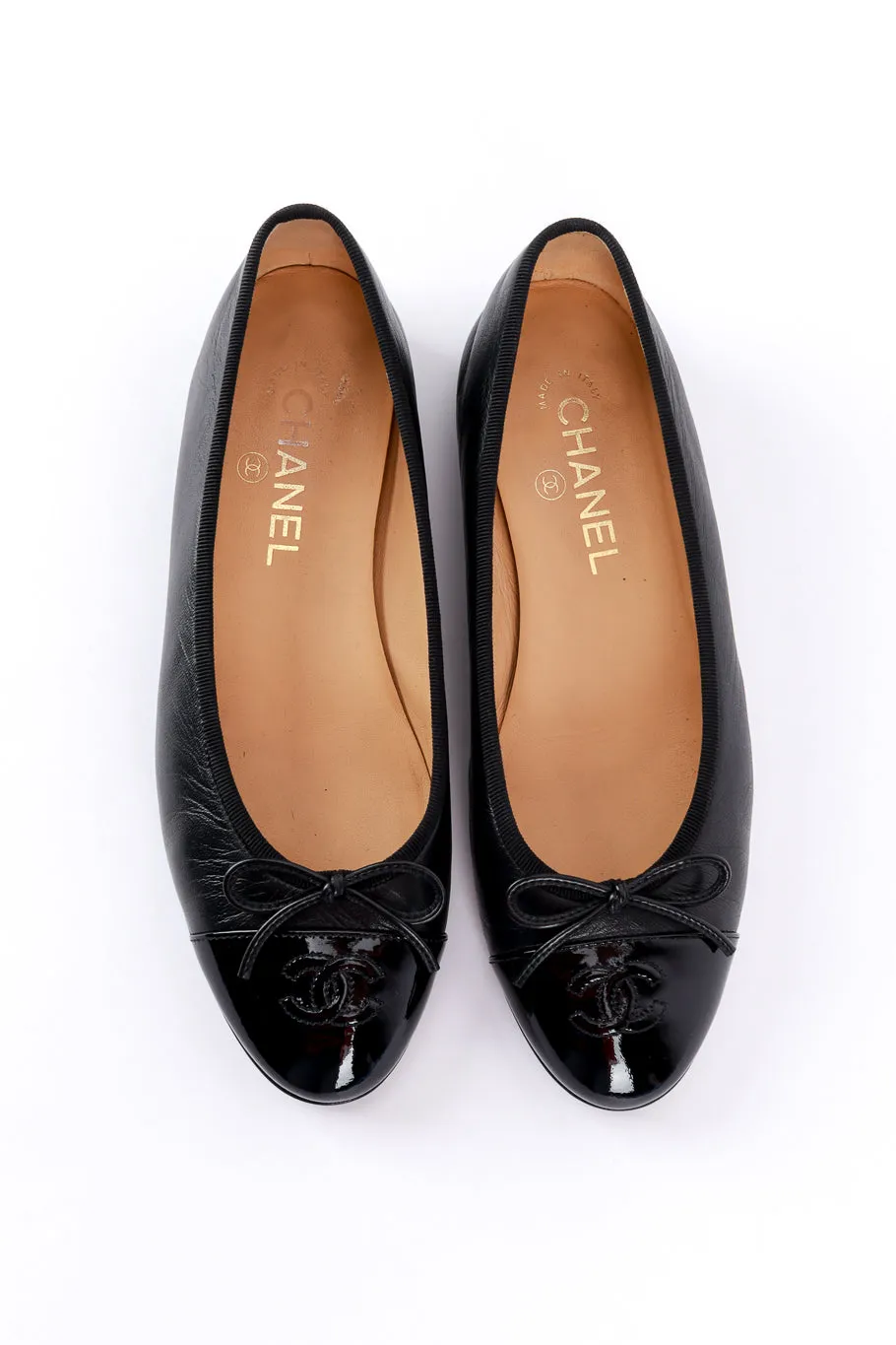 Cap Toe Leather Ballet Flats II