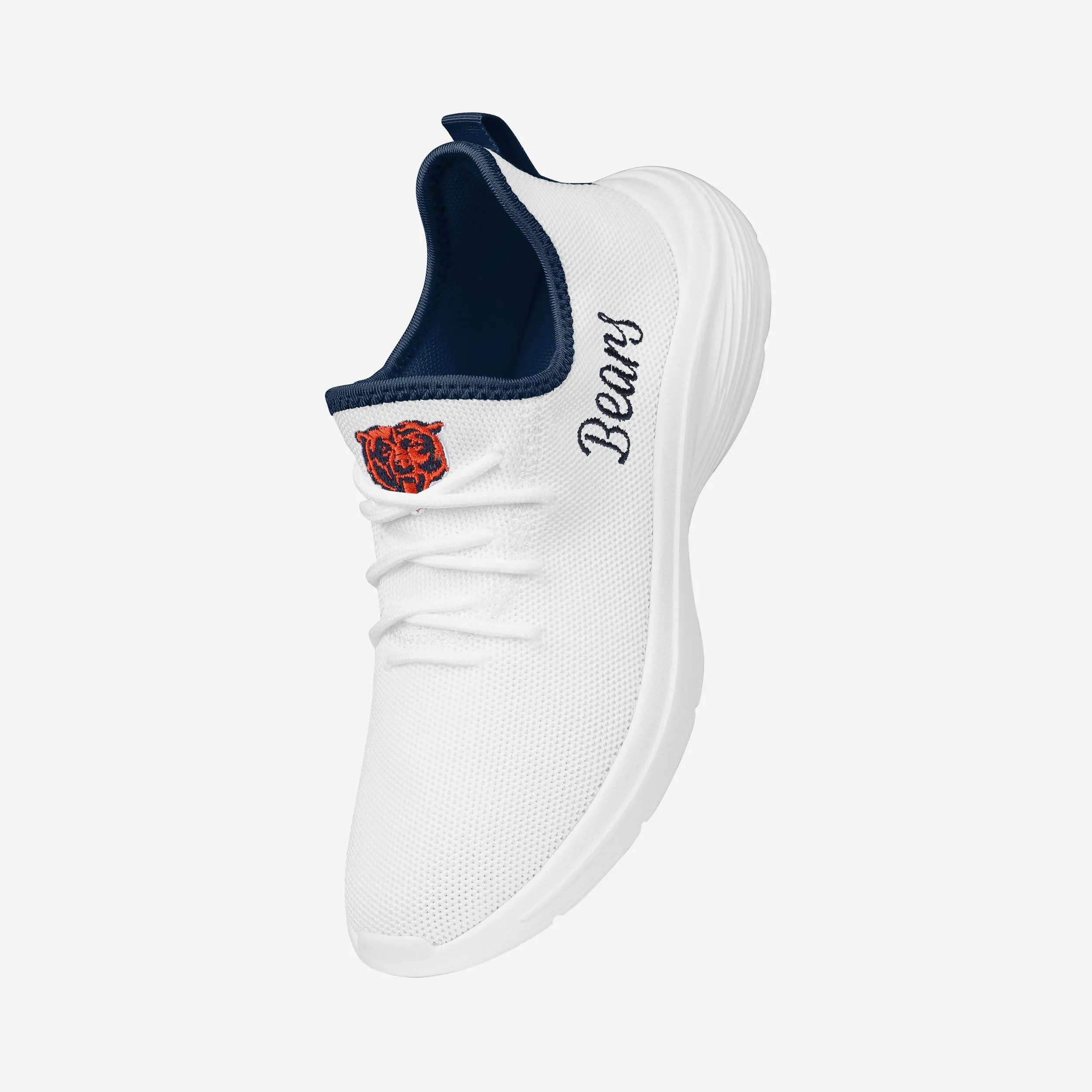 Chicago Bears Womens Midsole White Sneakers