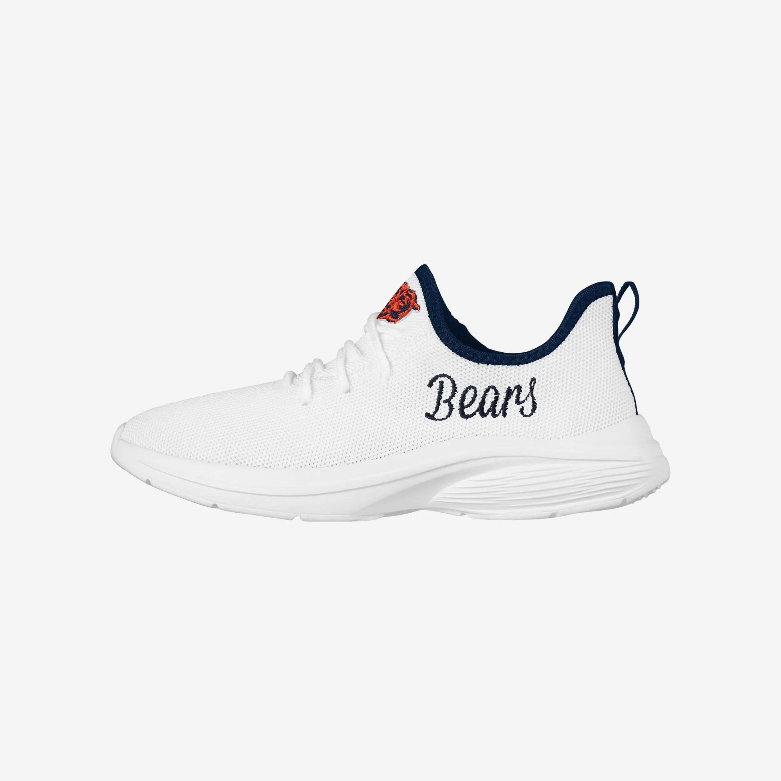 Chicago Bears Womens Midsole White Sneakers