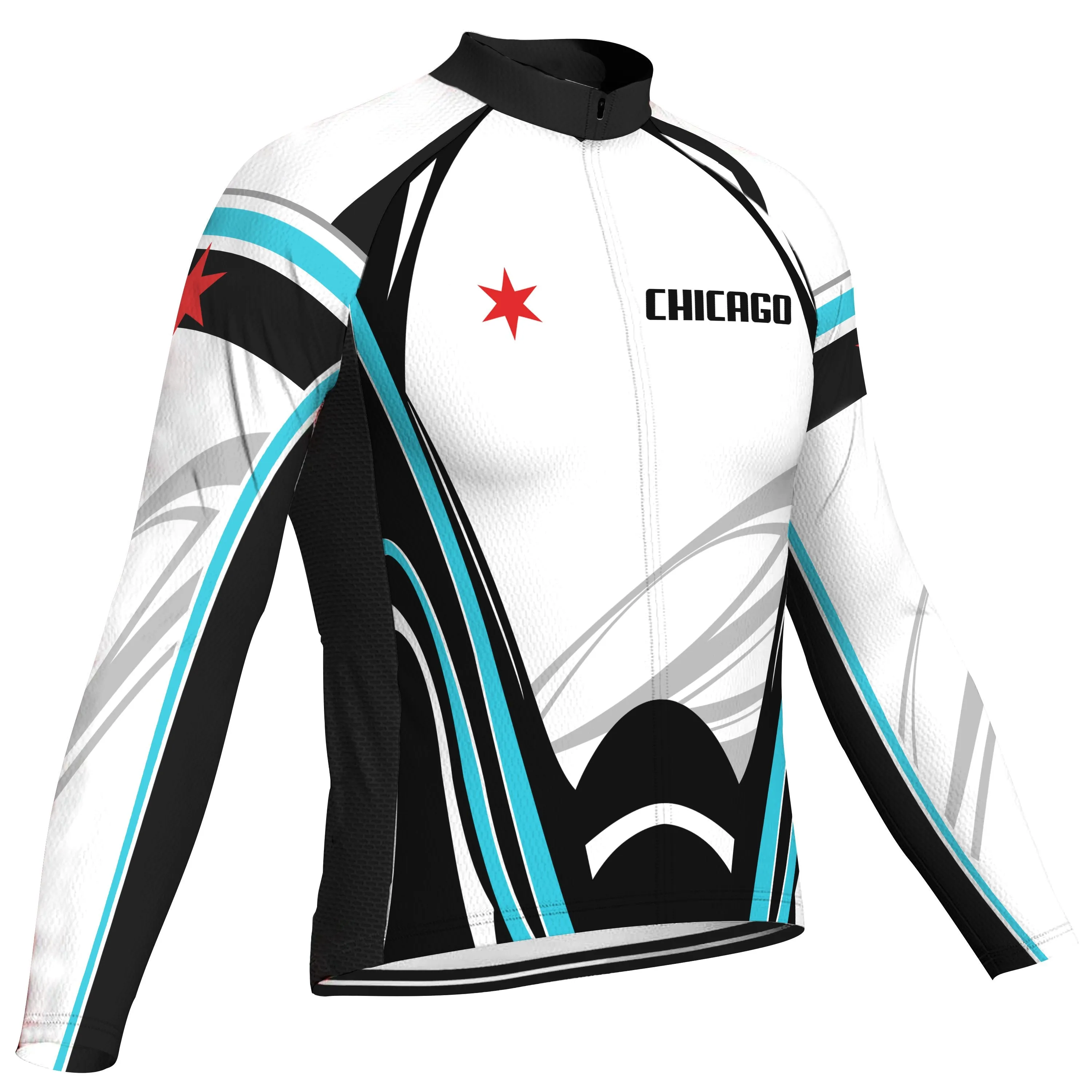 Chicago Long Sleeve Cycling Jersey for Men