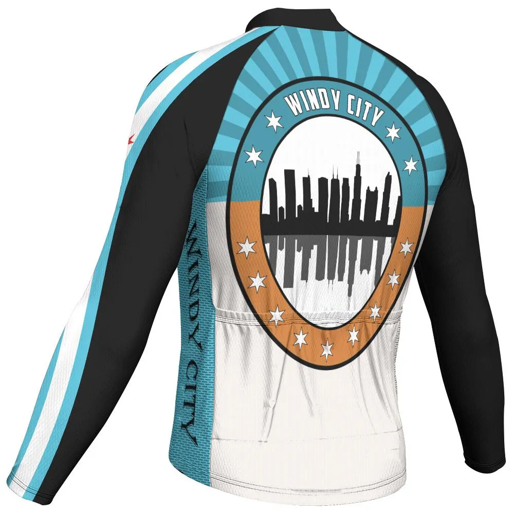 Chicago Long Sleeve Cycling Jersey for Men