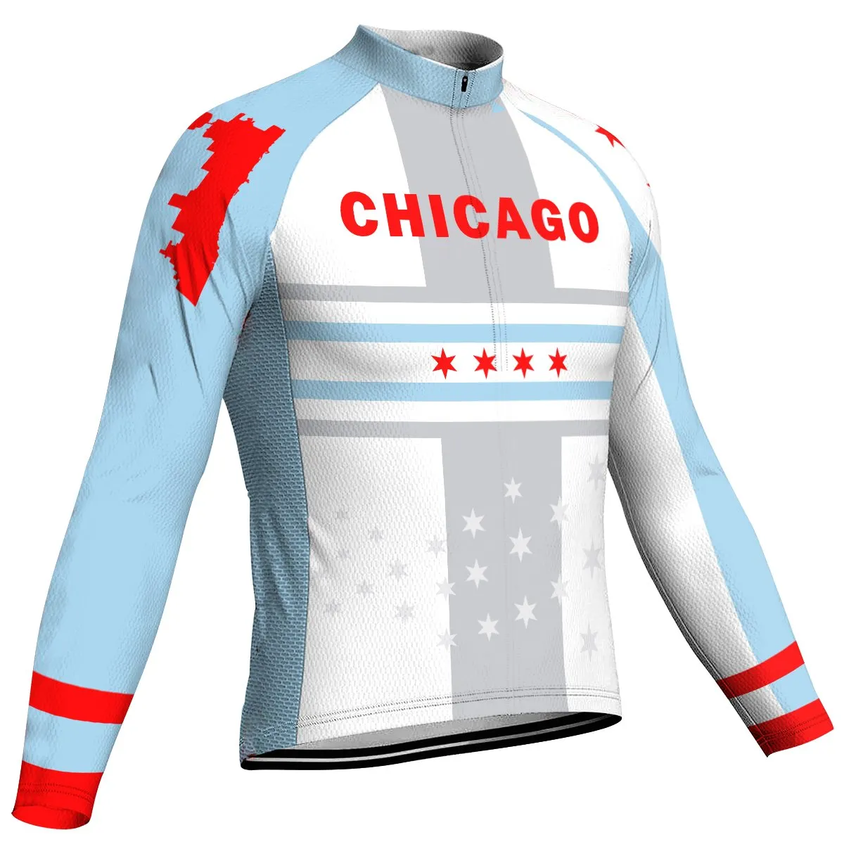 Chicago Long Sleeve Cycling Jersey for Men