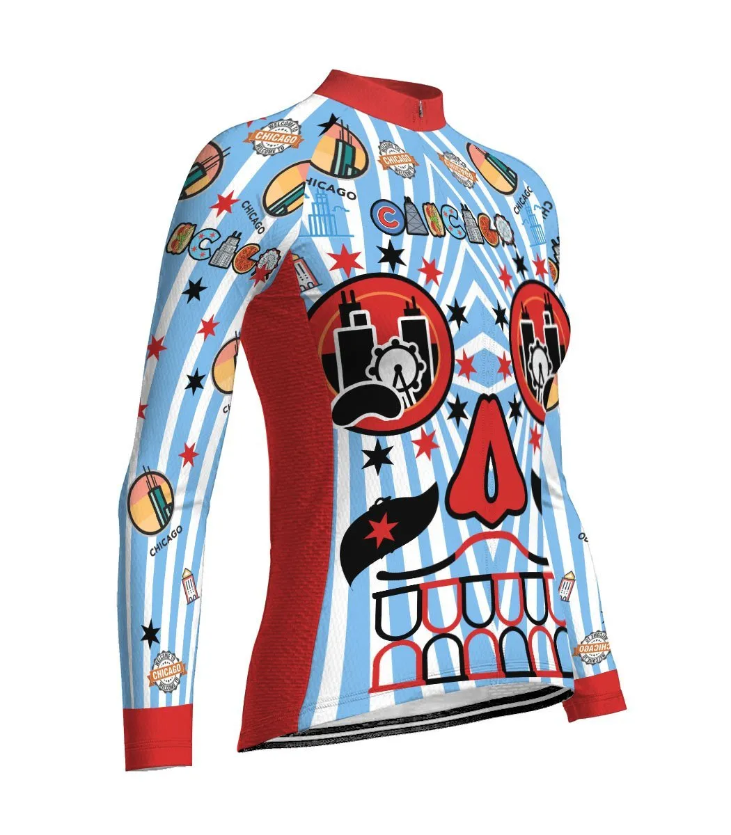 Chicago Long Sleeve Cycling Jersey for Women