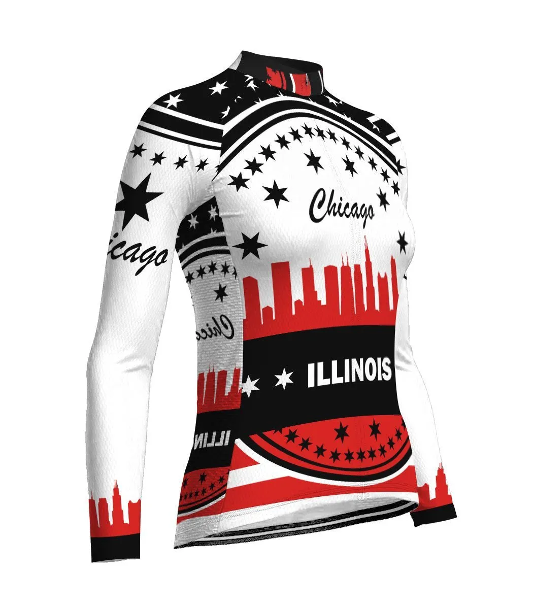Chicago Long Sleeve Cycling Jersey for Women