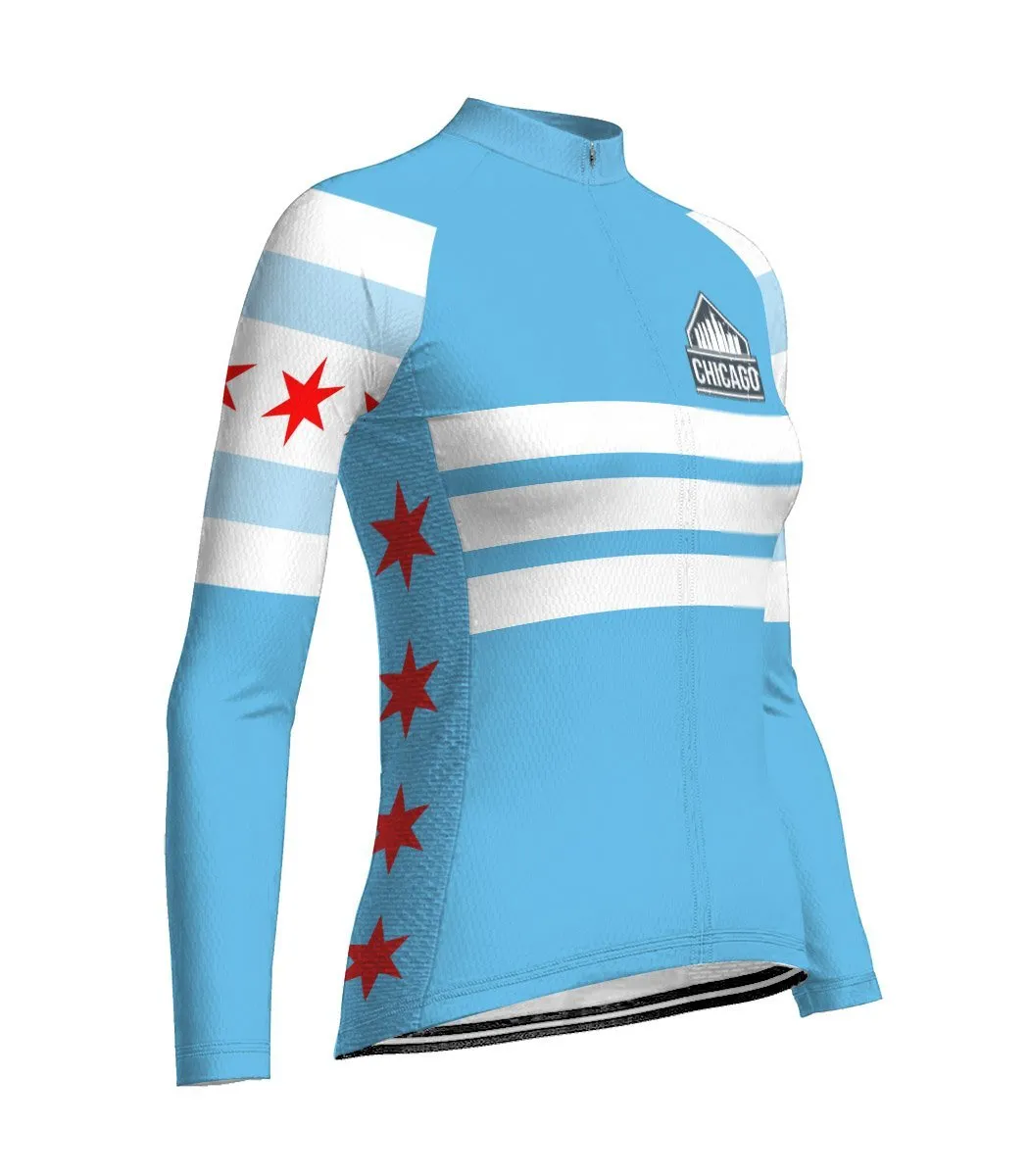 Chicago Long Sleeve Cycling Jersey for Women