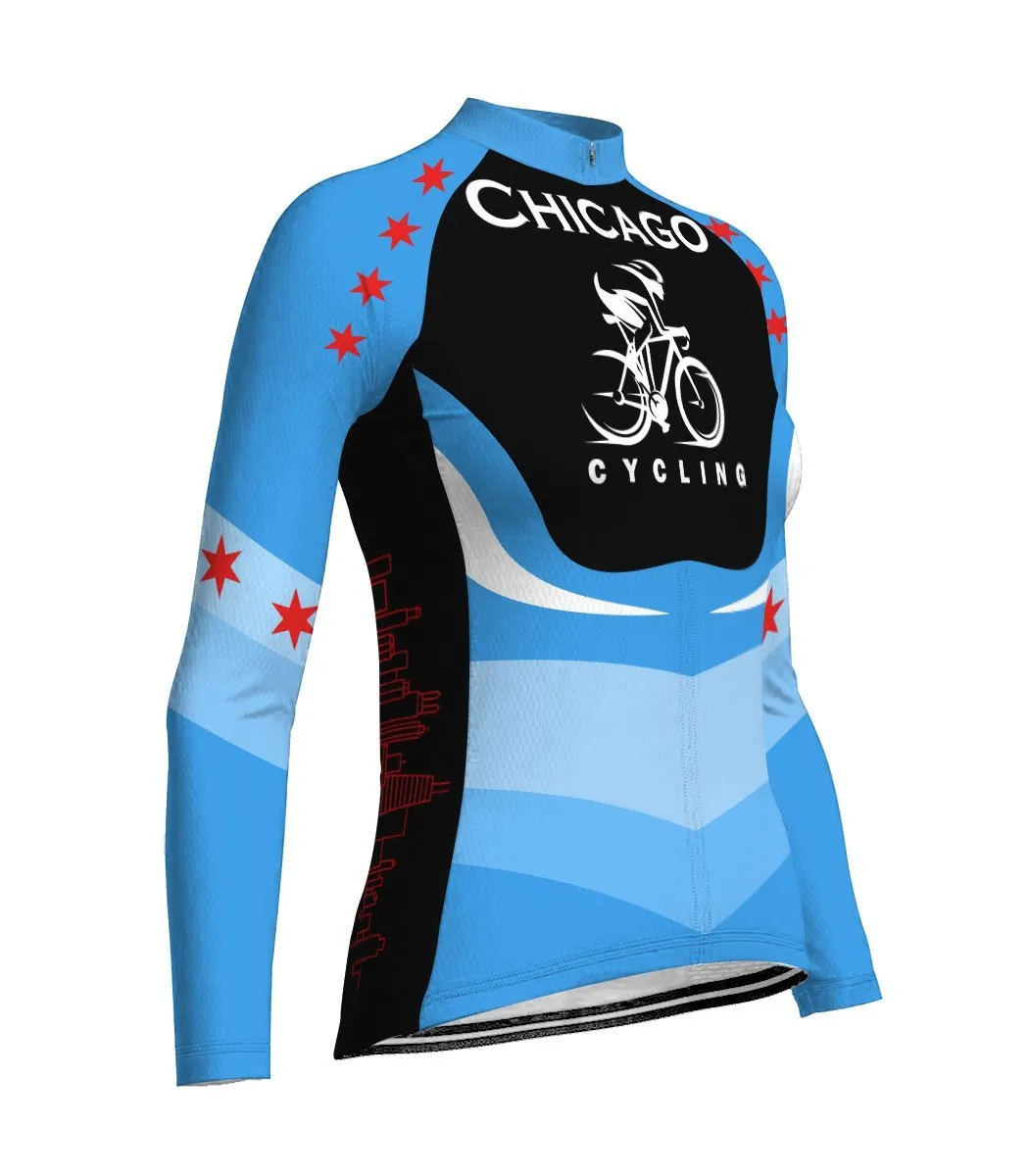 Chicago Long Sleeve Cycling Jersey for Women