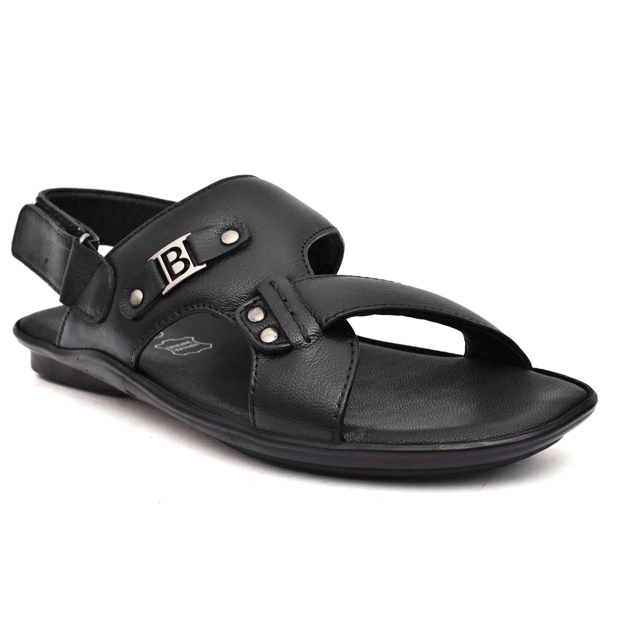 Comfortable &amp; Stylish Black Leather Sandals by Country Maddox