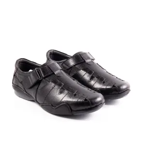 Comfortable and Stylish Black Leather Sandals for Men