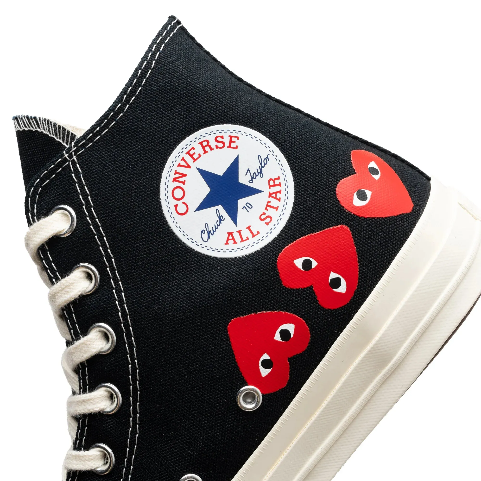 Comme Des Garçons Play x Converse Chuck Black High Cut Sneakers