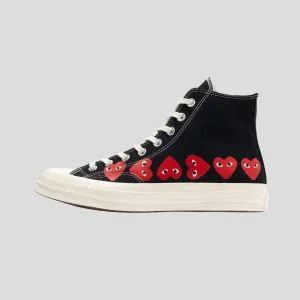 Comme Des Garçons Play x Converse Chuck Black High Cut Sneakers