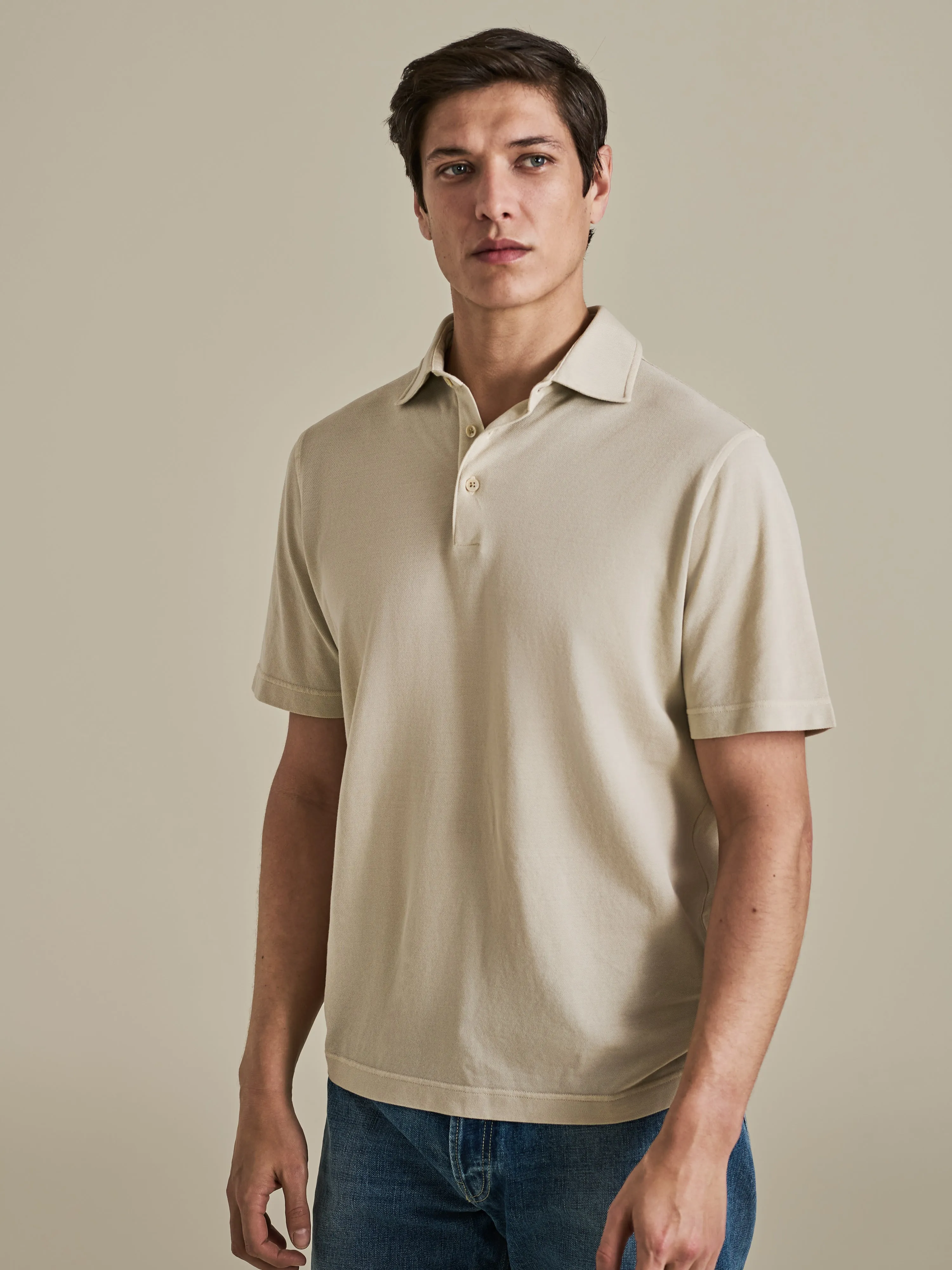 Cotton Pique Polo Shirt