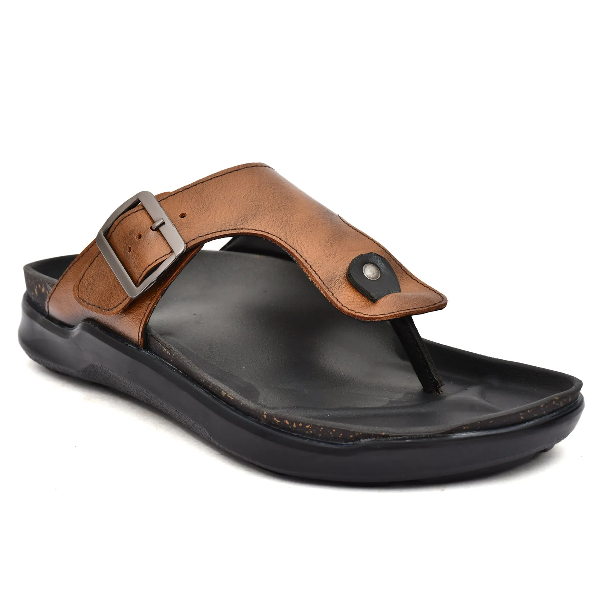Country Maddox Tan Comfortable and Stylish Leather Slippers