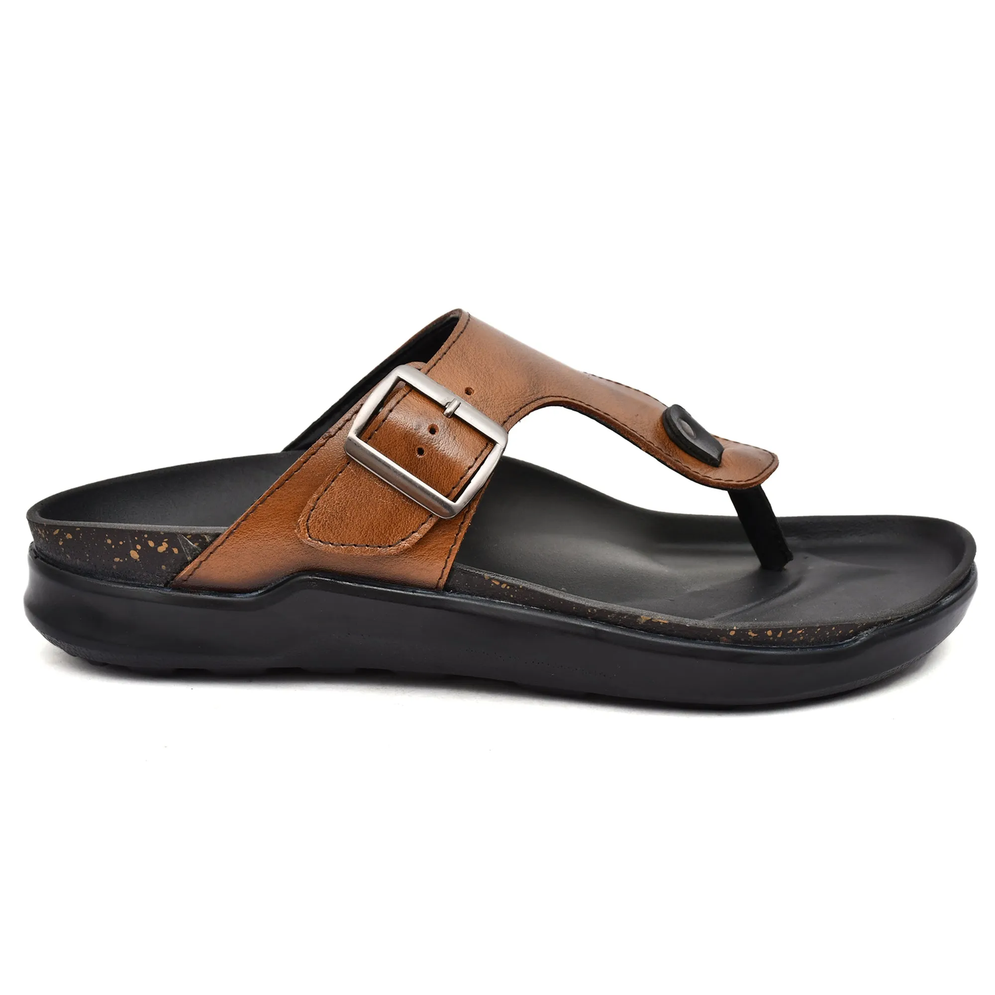 Country Maddox Tan Comfortable and Stylish Leather Slippers