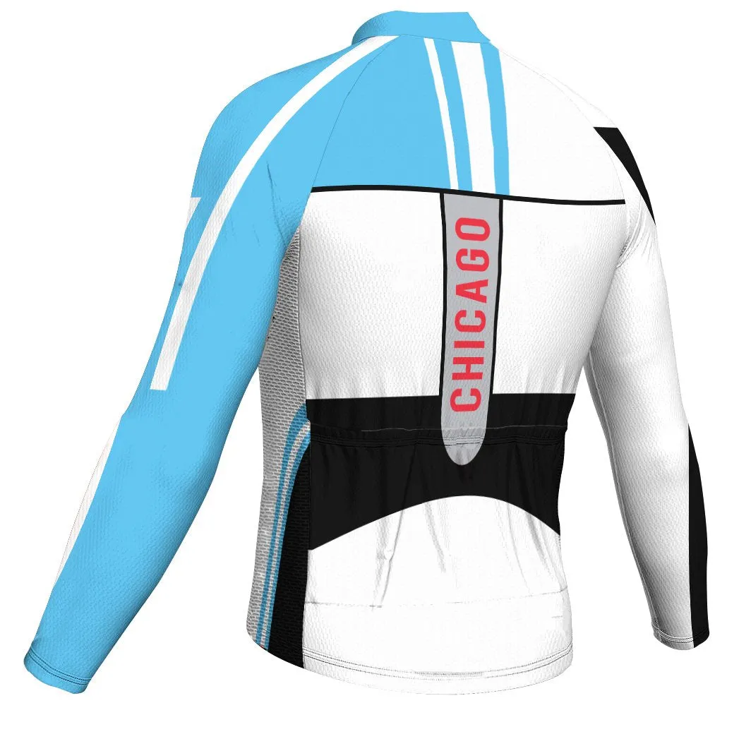 Customized Chicago Winter Thermal Fleece Long Sleeve For Men