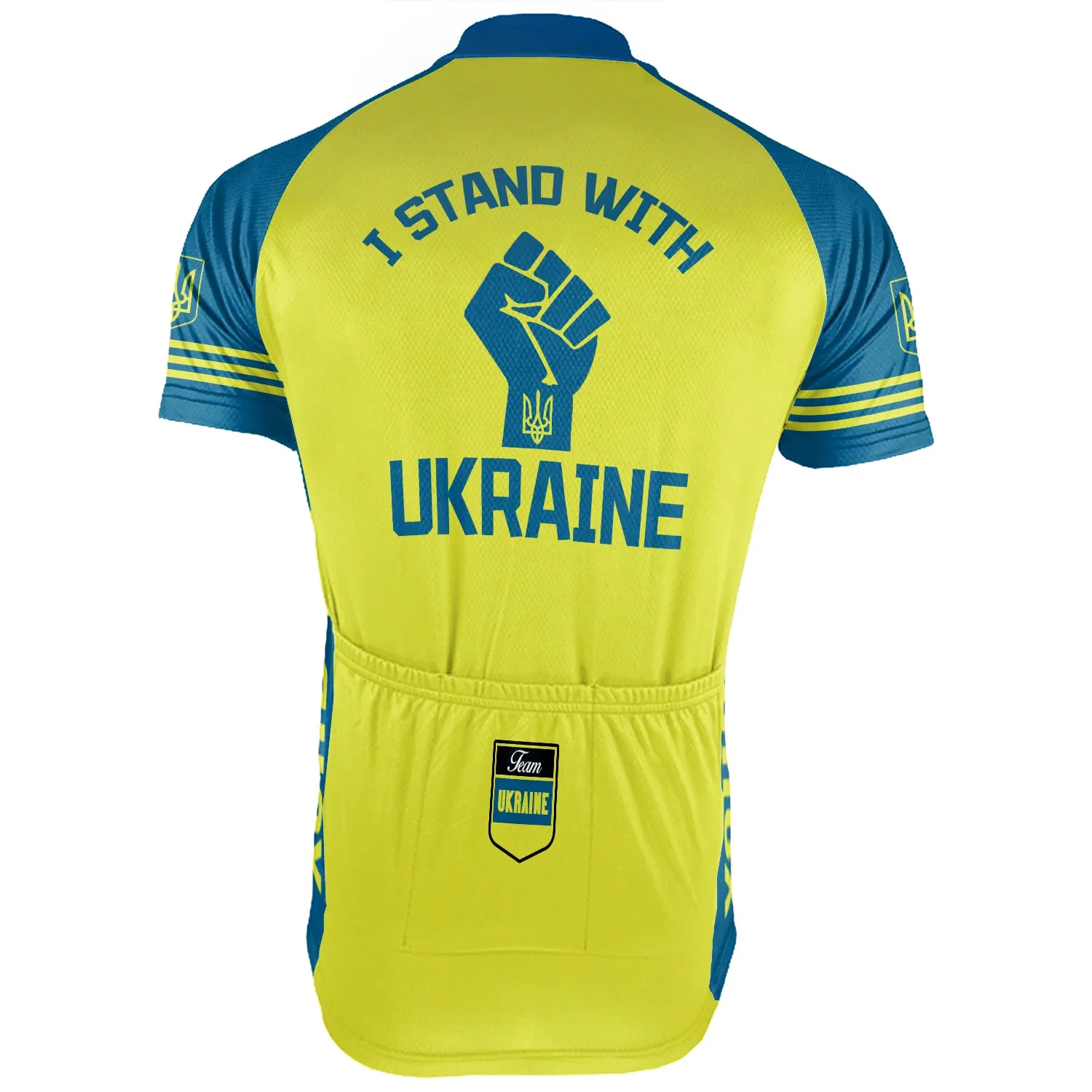 Customized Ukraine Short Sleeve Cycling Jersey for Men