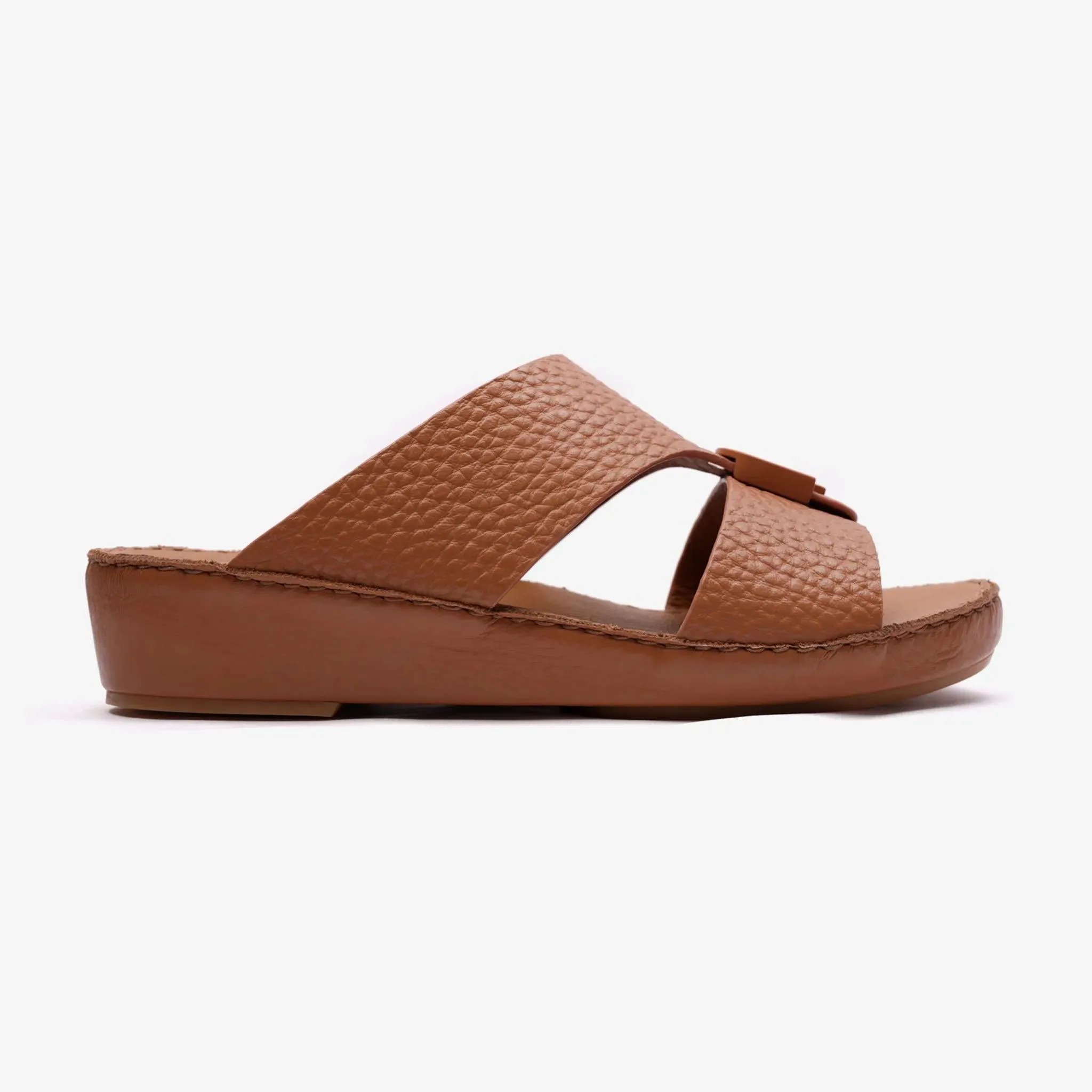 DAVINCI TIMELESS UNLINED HAMMERED CLASSIC ARABIC SANDALS CUOIO