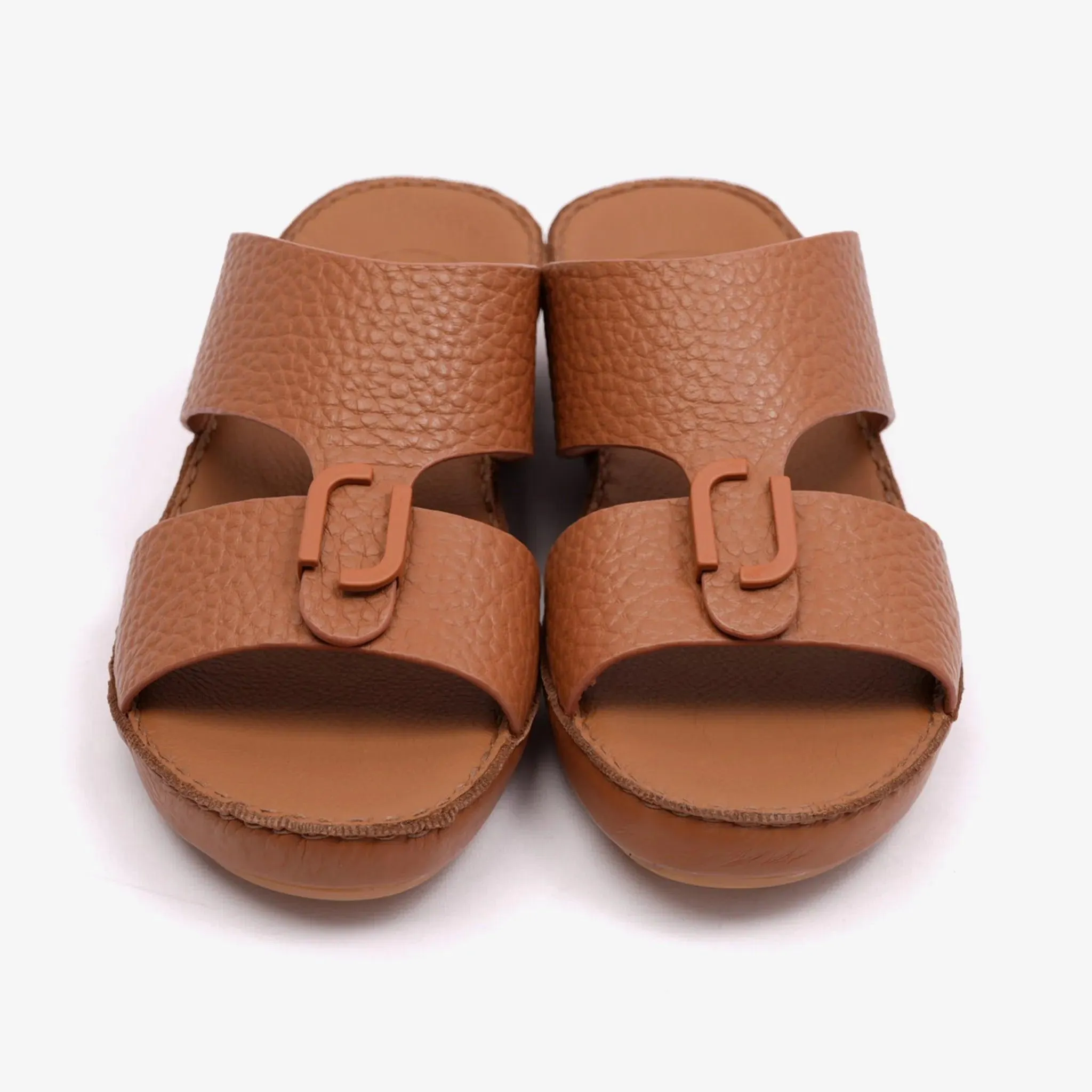 DAVINCI TIMELESS UNLINED HAMMERED CLASSIC ARABIC SANDALS CUOIO