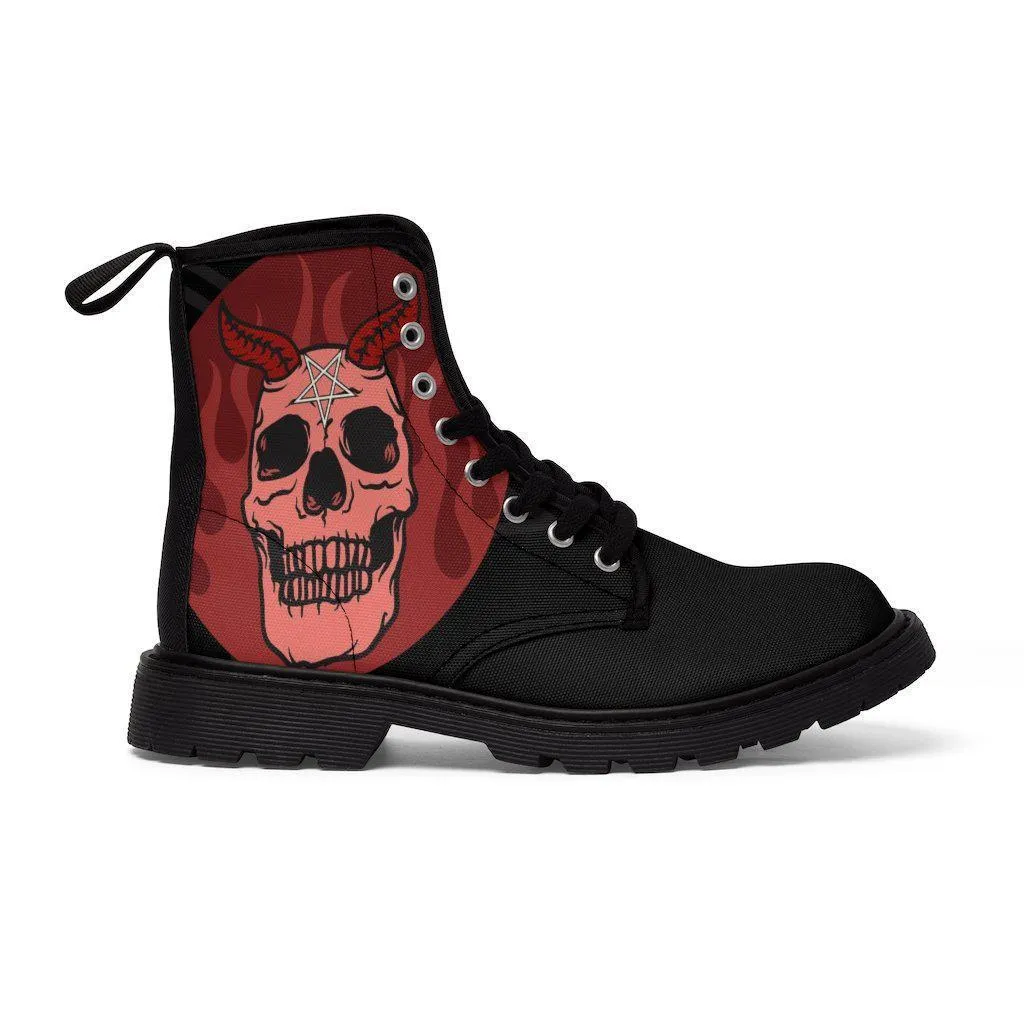 Demonia Skull Boots