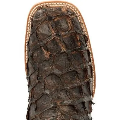 Durango® Men’s Premium Exotics Dark Brown Pirarucu Western Boot