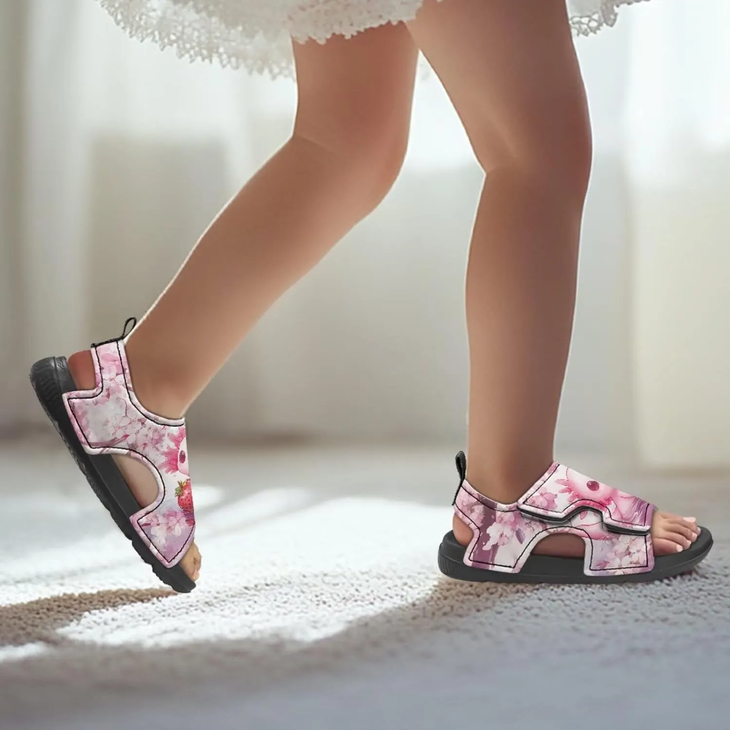 Forchrinse Girls Sport Sandals Comfort Open Toe Hiking Sandals Outdoor Beach Water Shoes for Toddler/Little Kid/Big Kid