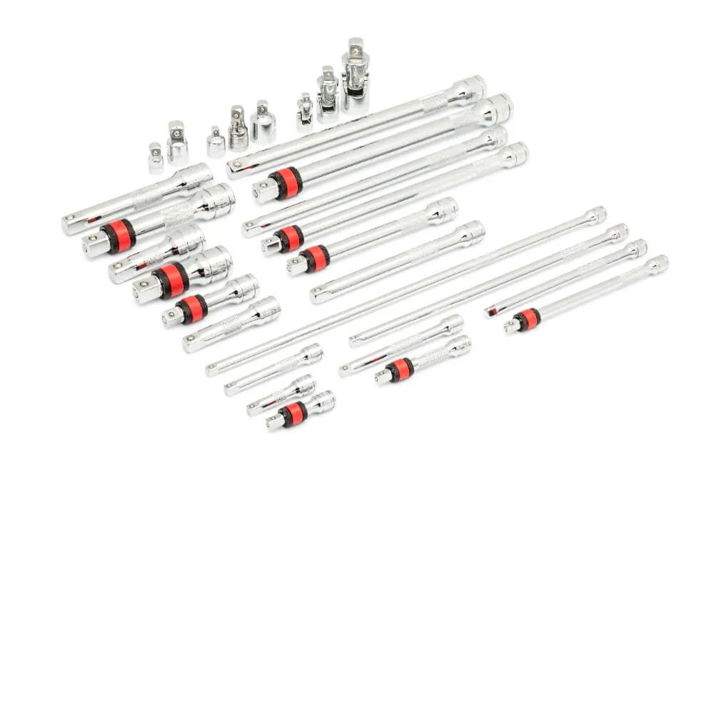 GearWrench 86523 29 Pc. 1/4", 3/8", 1/2" Drive Chrome Tool Accessories Set with EVA Foam Tray