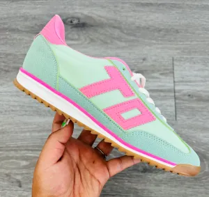 Green/Pink Go The Distance Sneakers