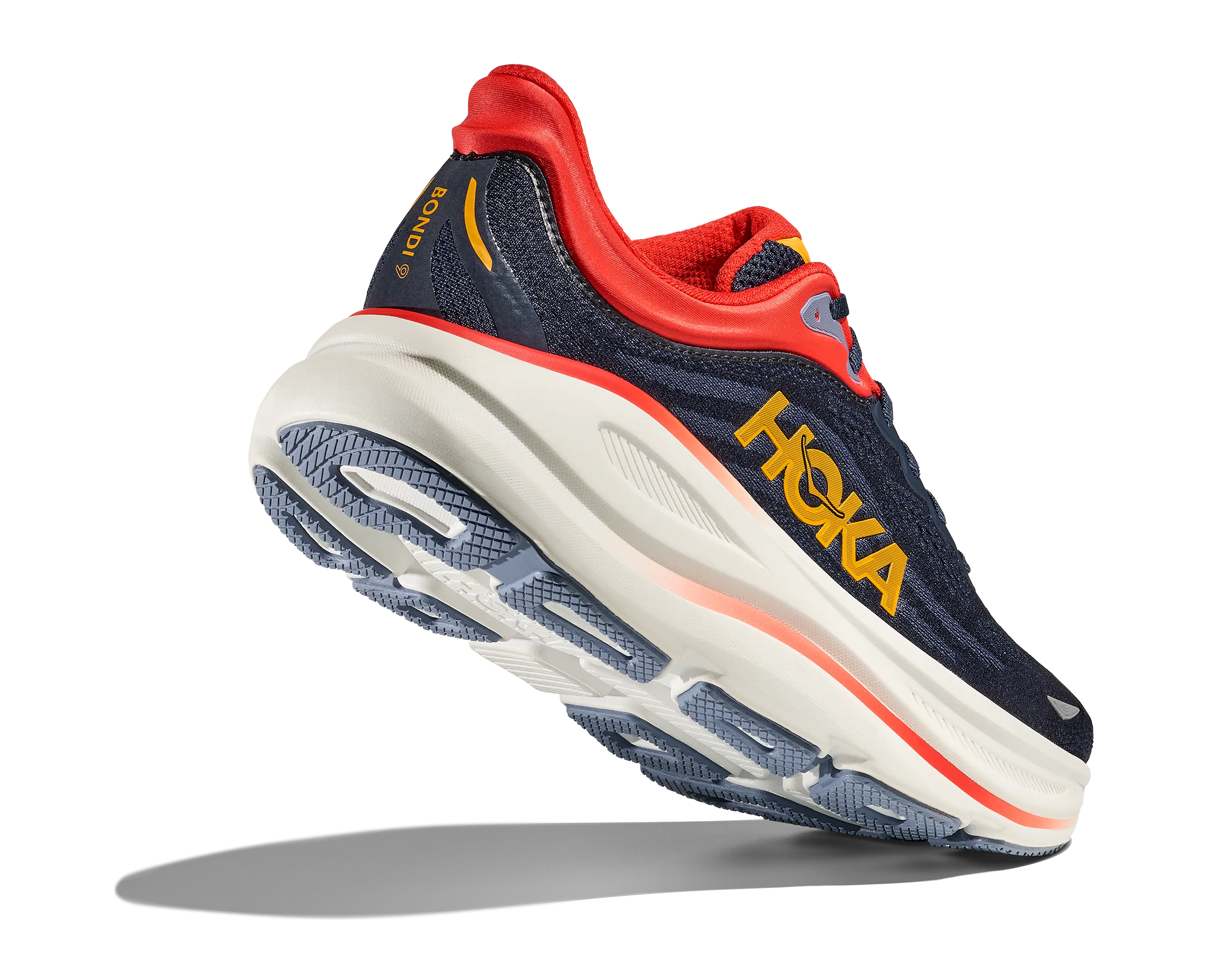 HOKA Men's Bondi 9 Ultra Cushioned Running Shoe - Varsity Navy/Nautical Blue