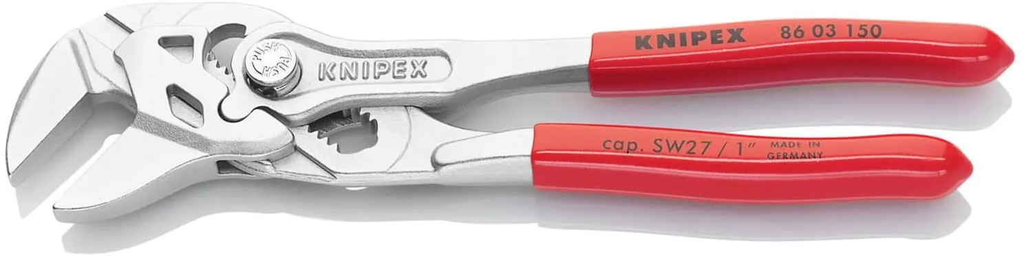 Knipex 86 03 150 6" Pliers Wrench, Chrome