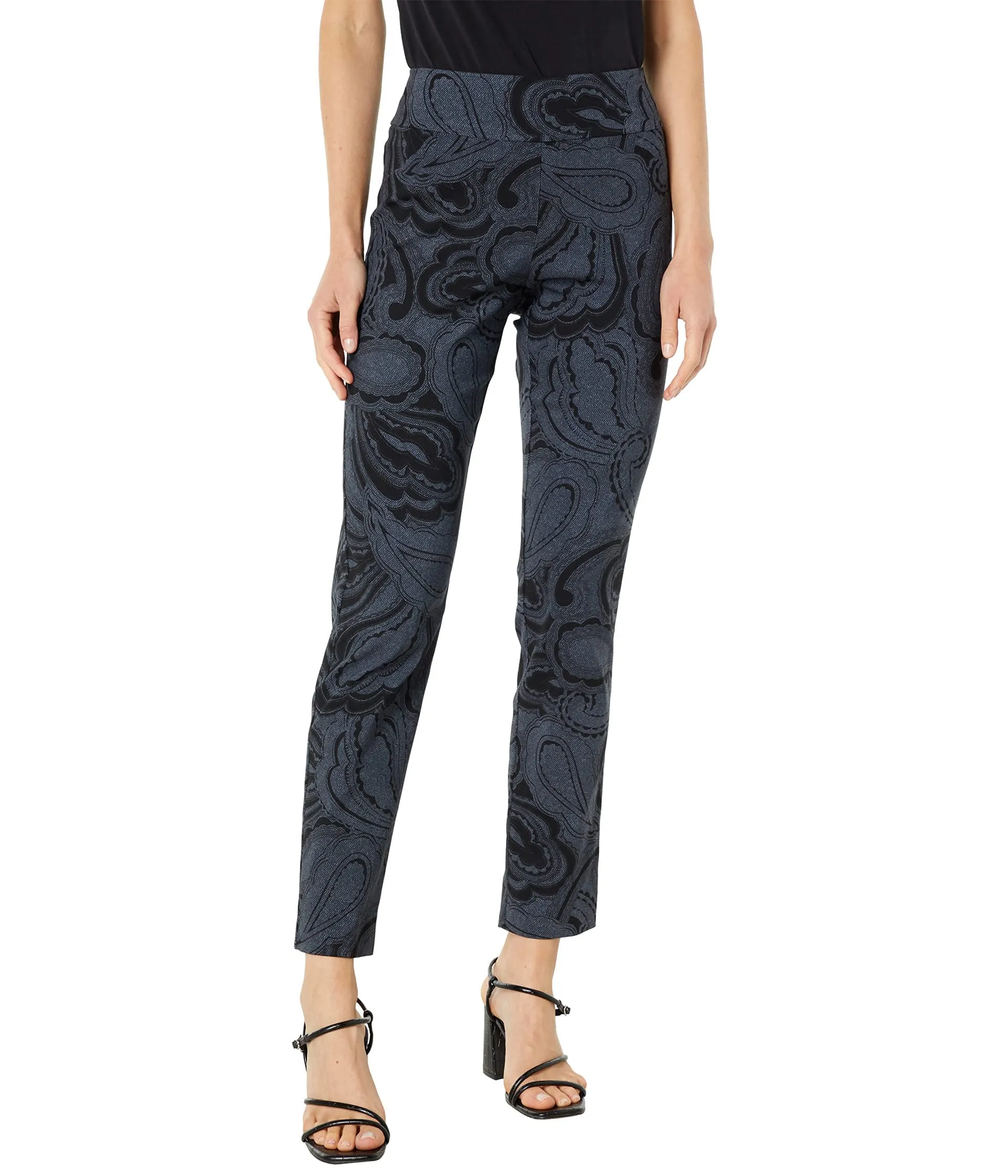 Krazy Larry Women's Pull on Ankle Pants - Paisley