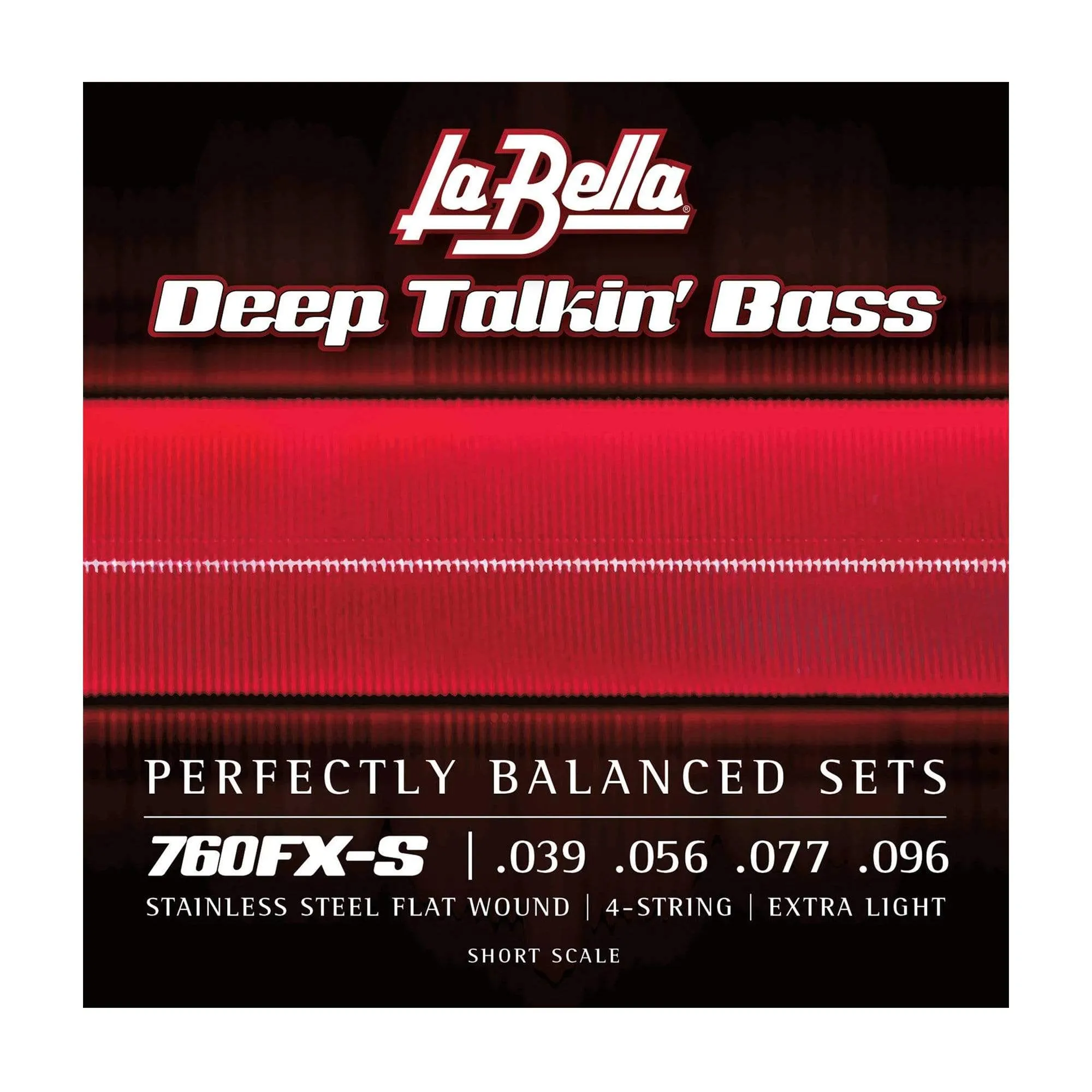 La Bella 760FX-S Deep Talkin Bass Flats Extra Light Short Scale 39-96