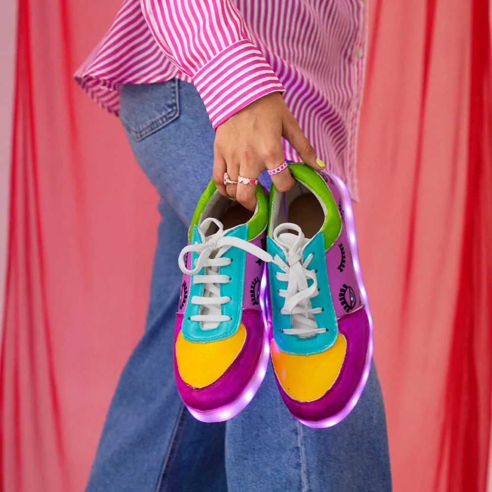 Light Me Up Sneakers - Ankle (Evil Eye Edition)