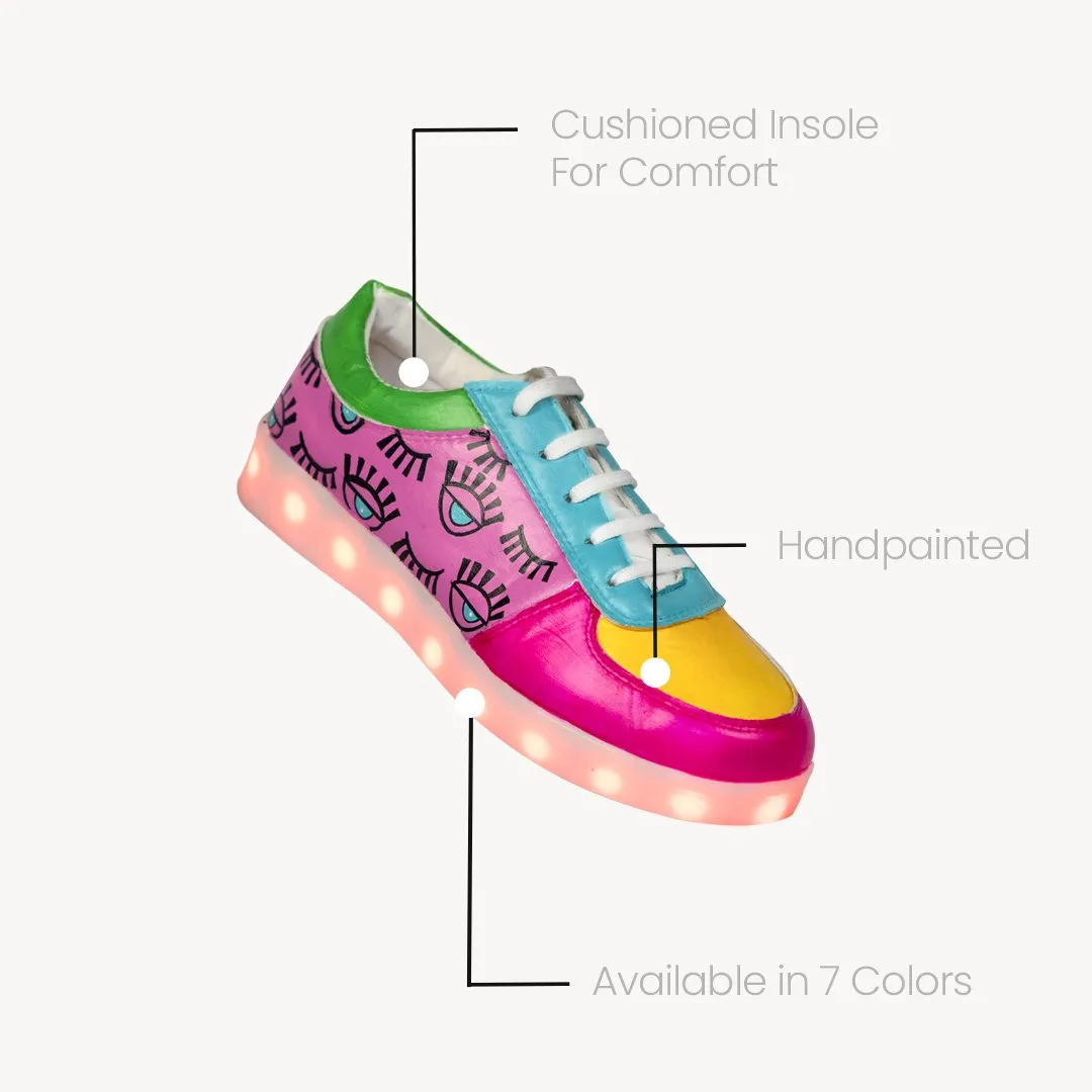 Light Me Up Sneakers - Ankle (Evil Eye Edition)