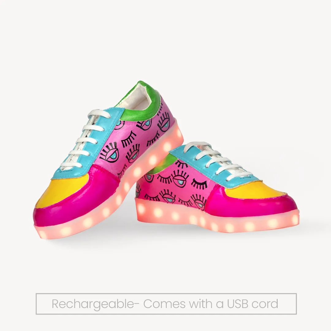 Light Me Up Sneakers - Ankle (Evil Eye Edition)
