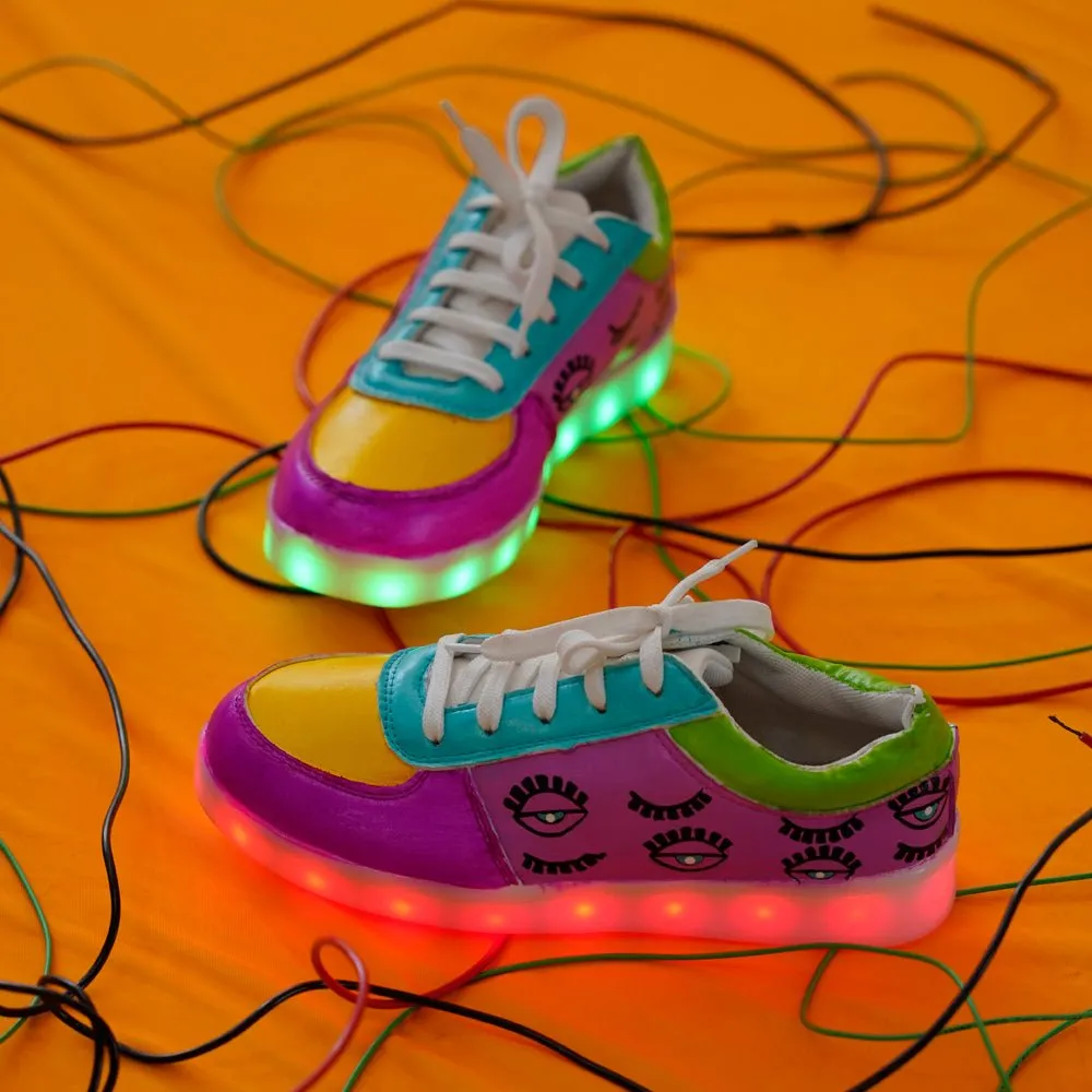 Light Me Up Sneakers - Ankle (Evil Eye Edition)