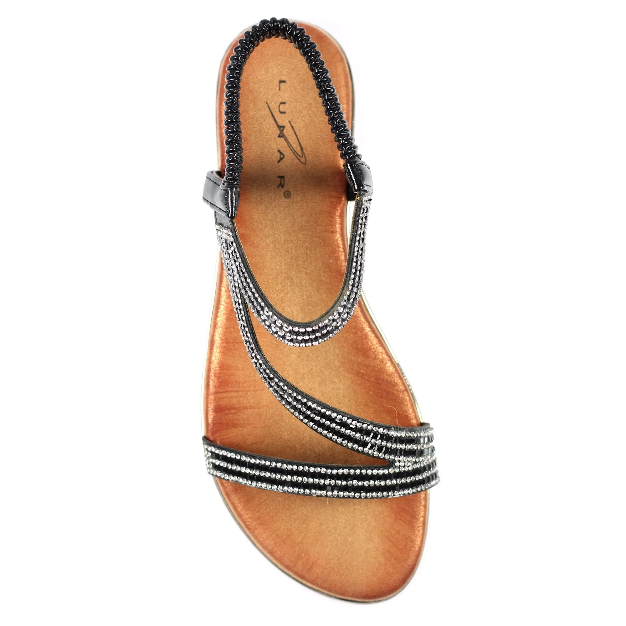 Lunar JLH321 Blaise II Black Womens Comfortable Summer Sandals