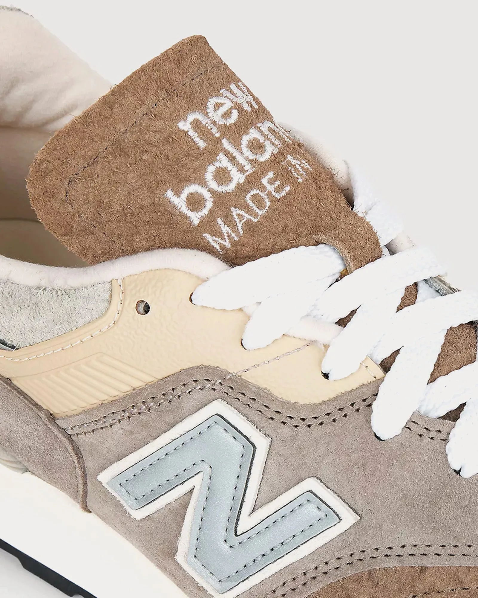 Made in USA 997 Light Mushroom / Mirage Grey Low Top Sneakers