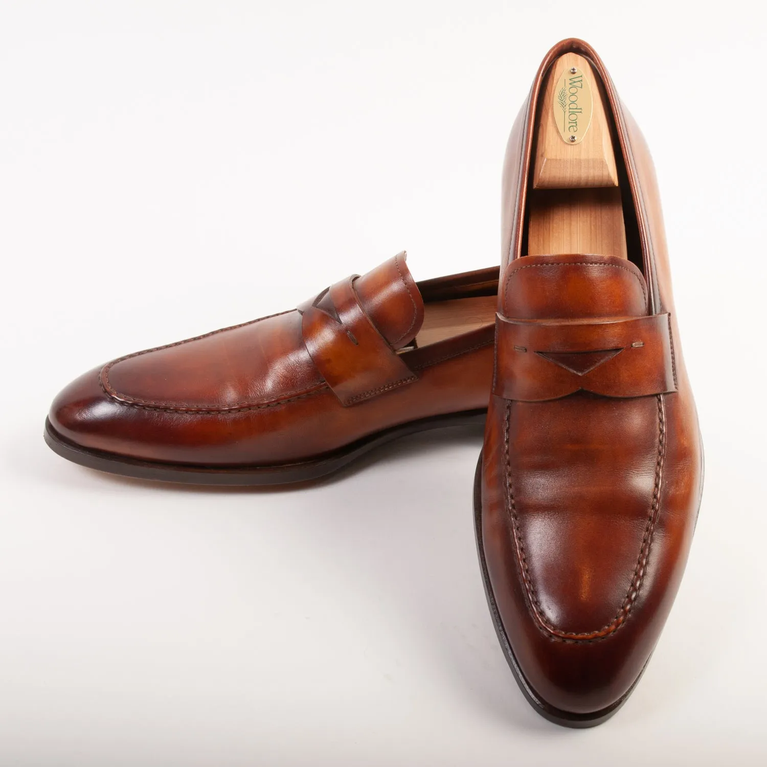 Magnanni Brown Penny Loafers