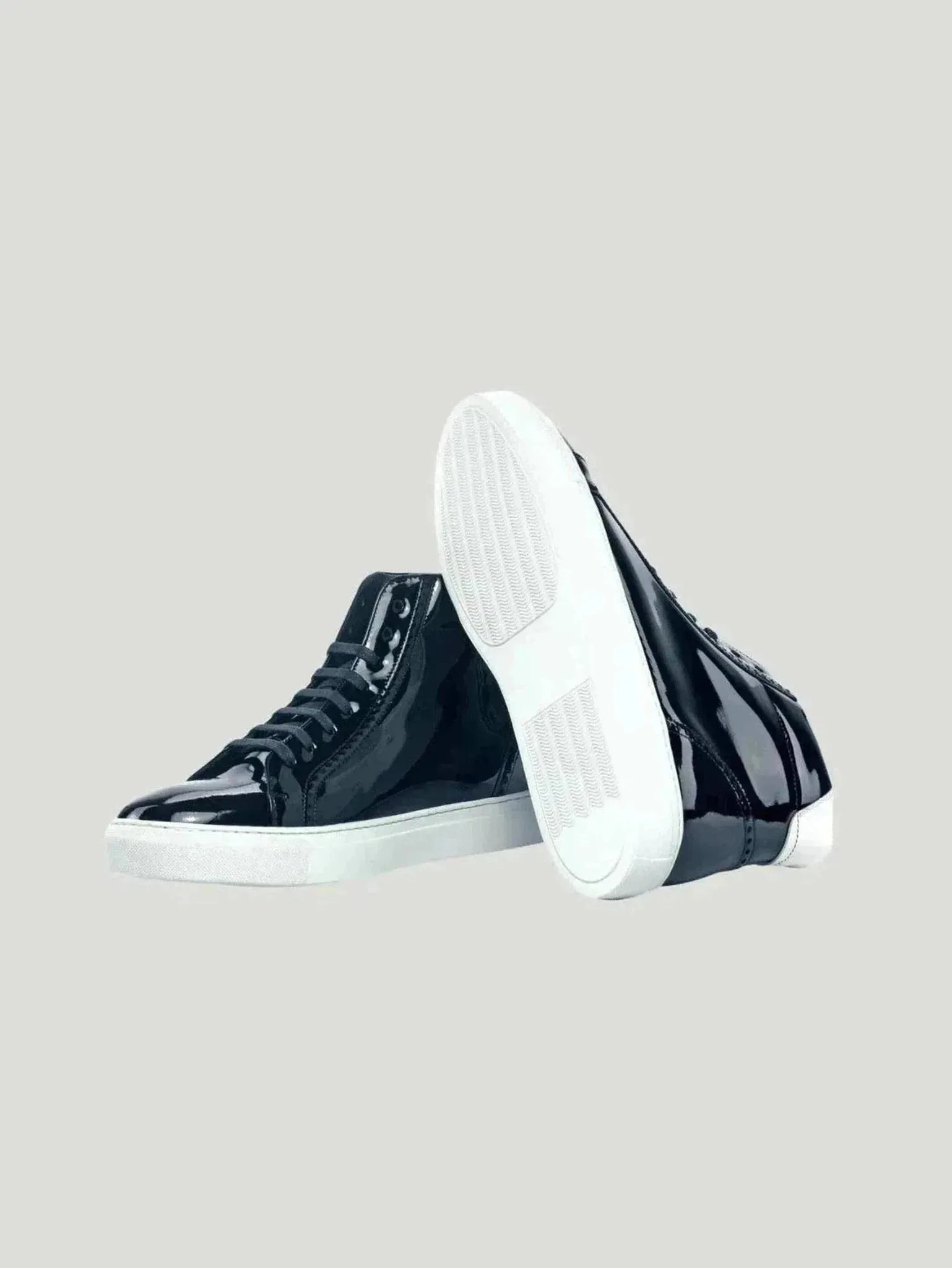 Men's & Women's High-Top Sneakers | Hand-Painted Calf Leather | Versatile Fashion for Casual & Professional Wear | One Posh Closet