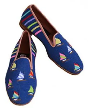 Misses Handstitched Nantucket Fleet of Sails Loafer | Designs by Lillie